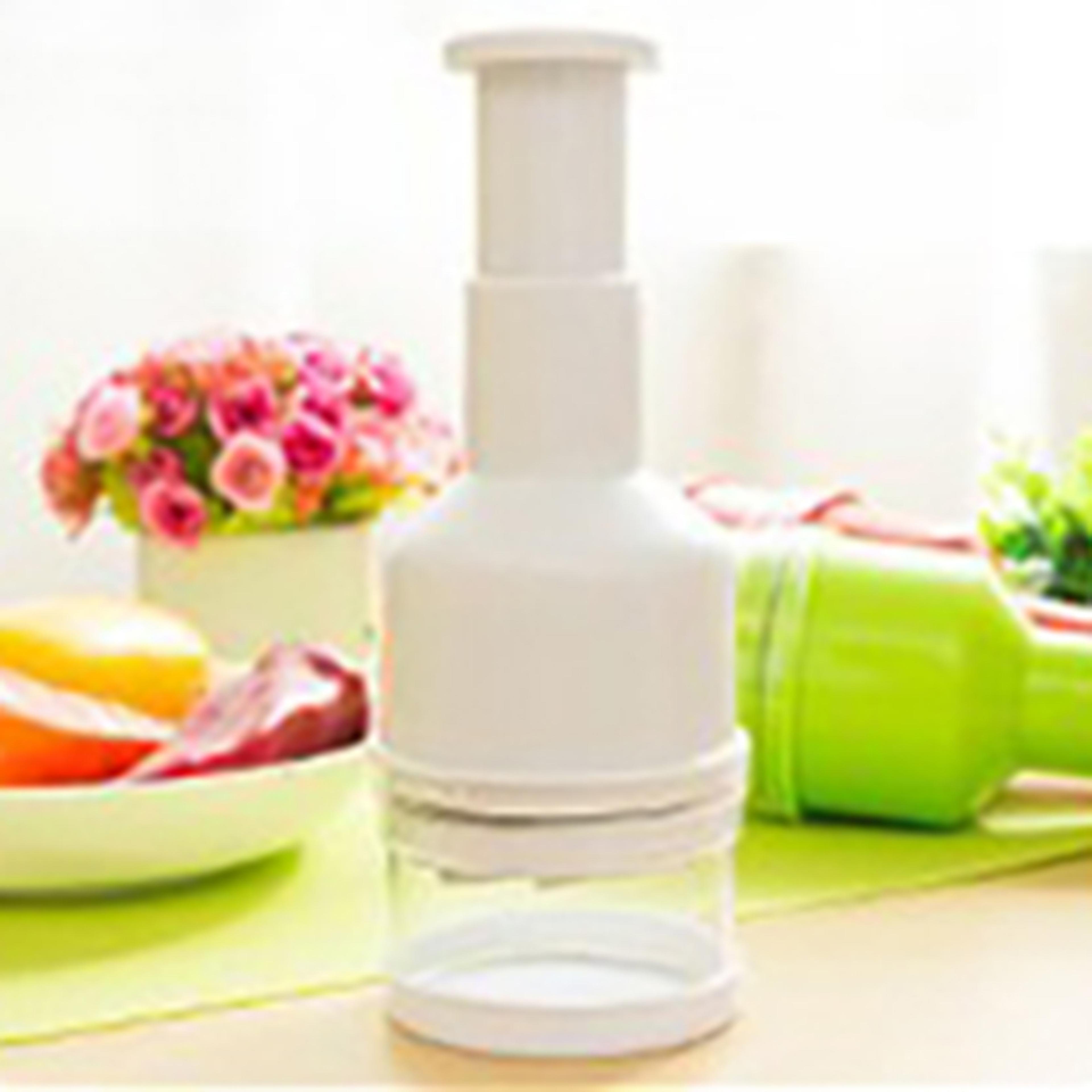 Stainless Steel Hand Press Vegetable Chopper  Garlic Ginger Cutter 9