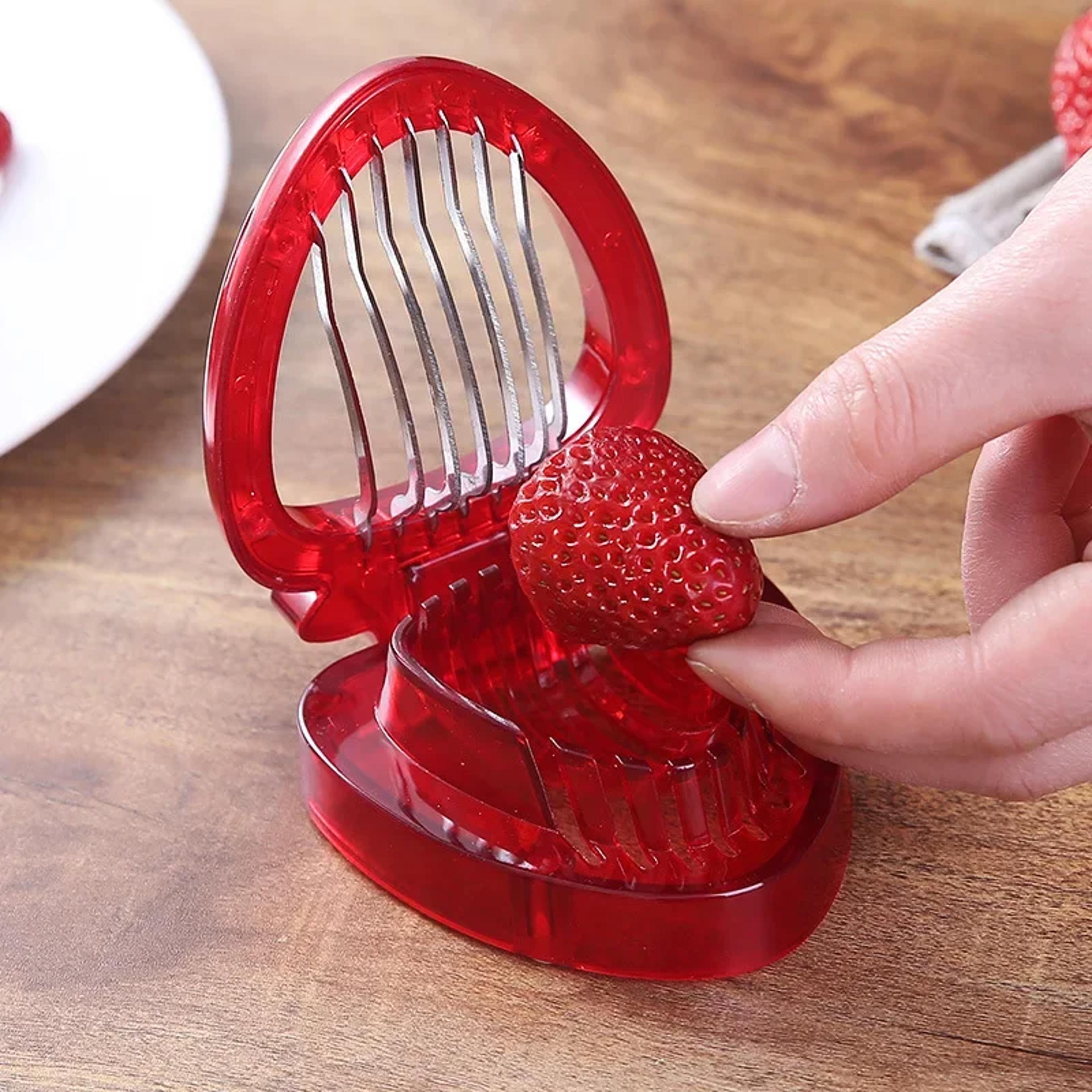 Strawberry  Kiwi Fruit Slicer With Egg Cutter And Huller 0
