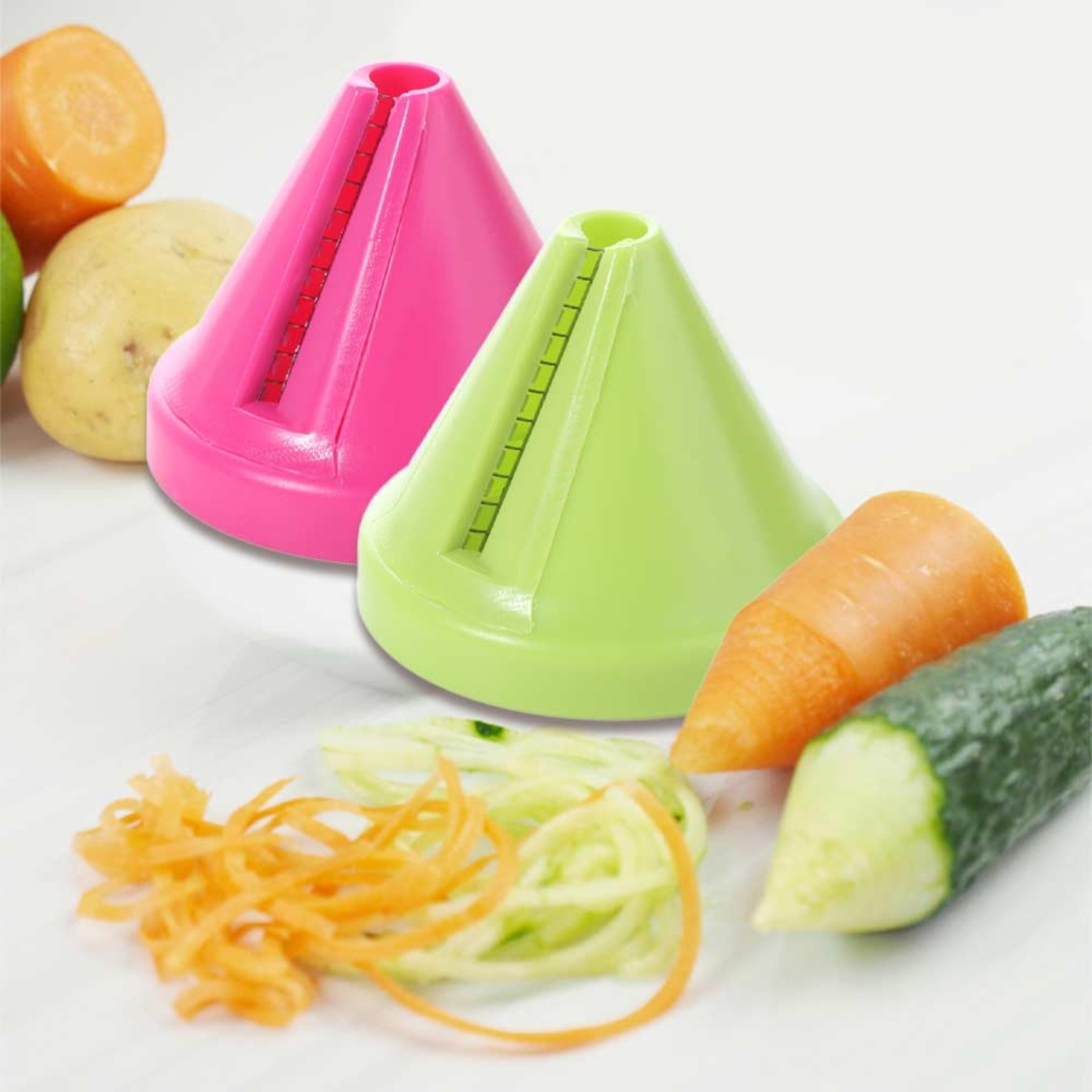 Conical Spiral Vegetable  Potato Slicer Rust Proof Rotary Shredder 2