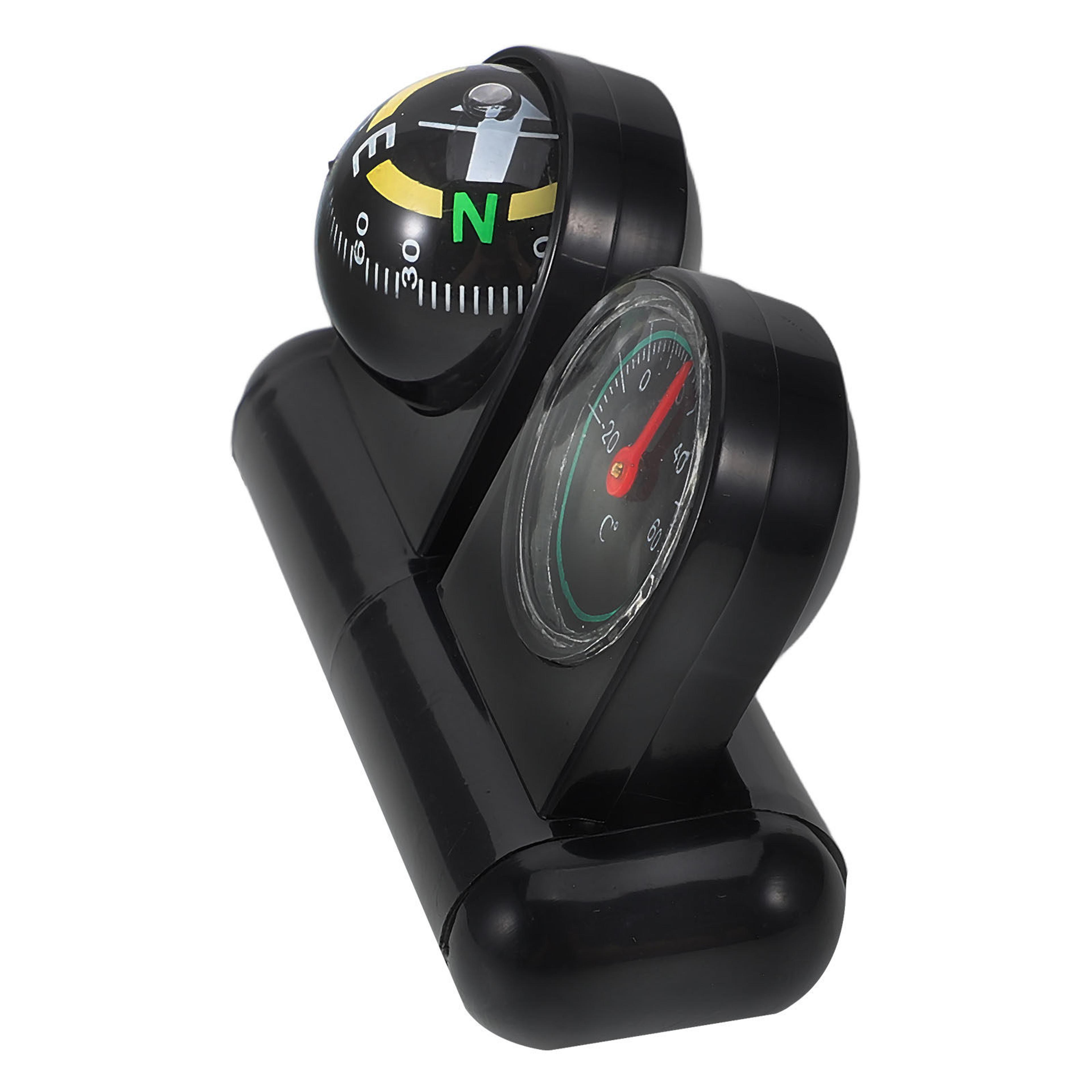 Premium Car Dashboard Compass  Thermometer Navigation Ball Gauge 0