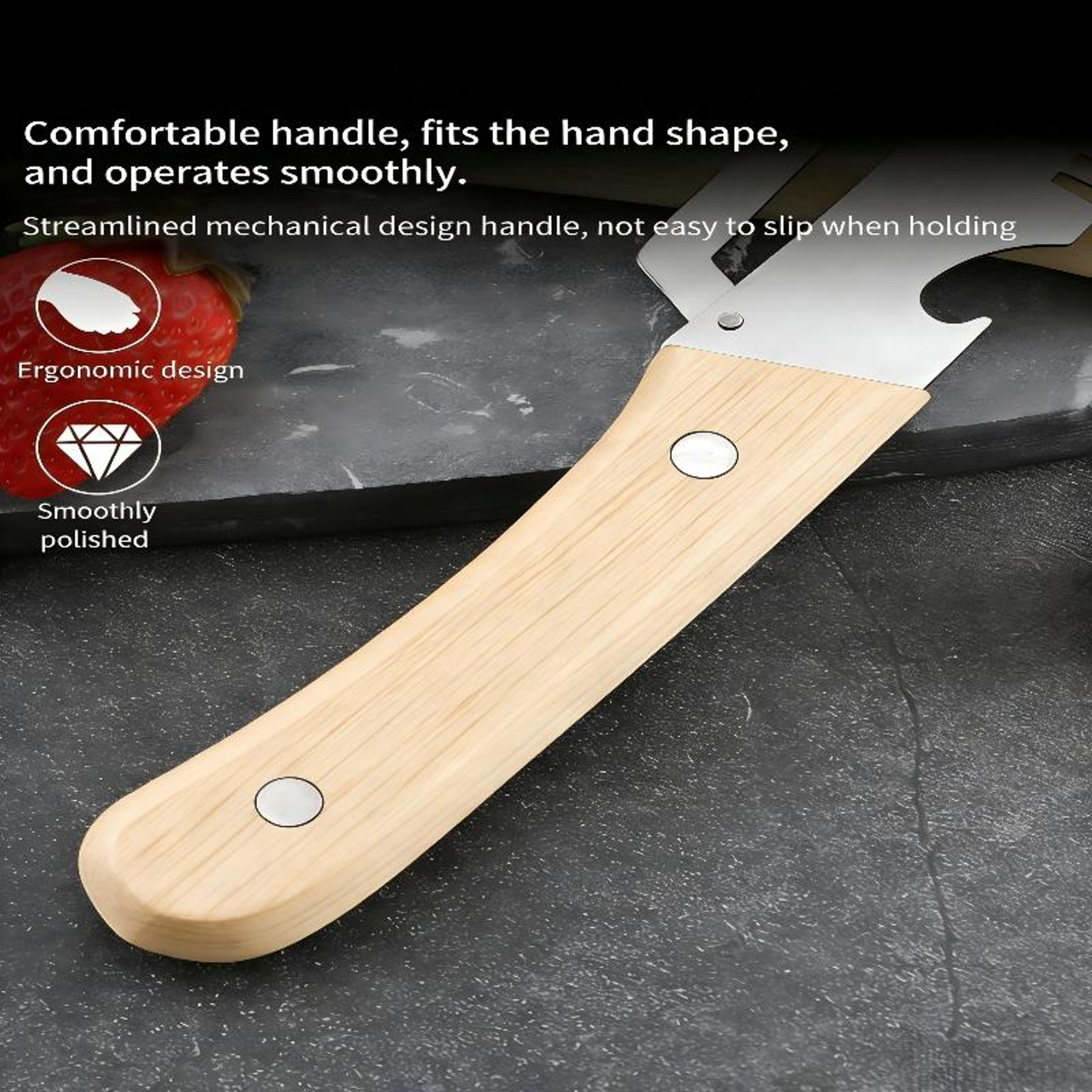 Premium Multi Functional Vegetable Peeler With Wooden Handle  Bottle Opener 4
