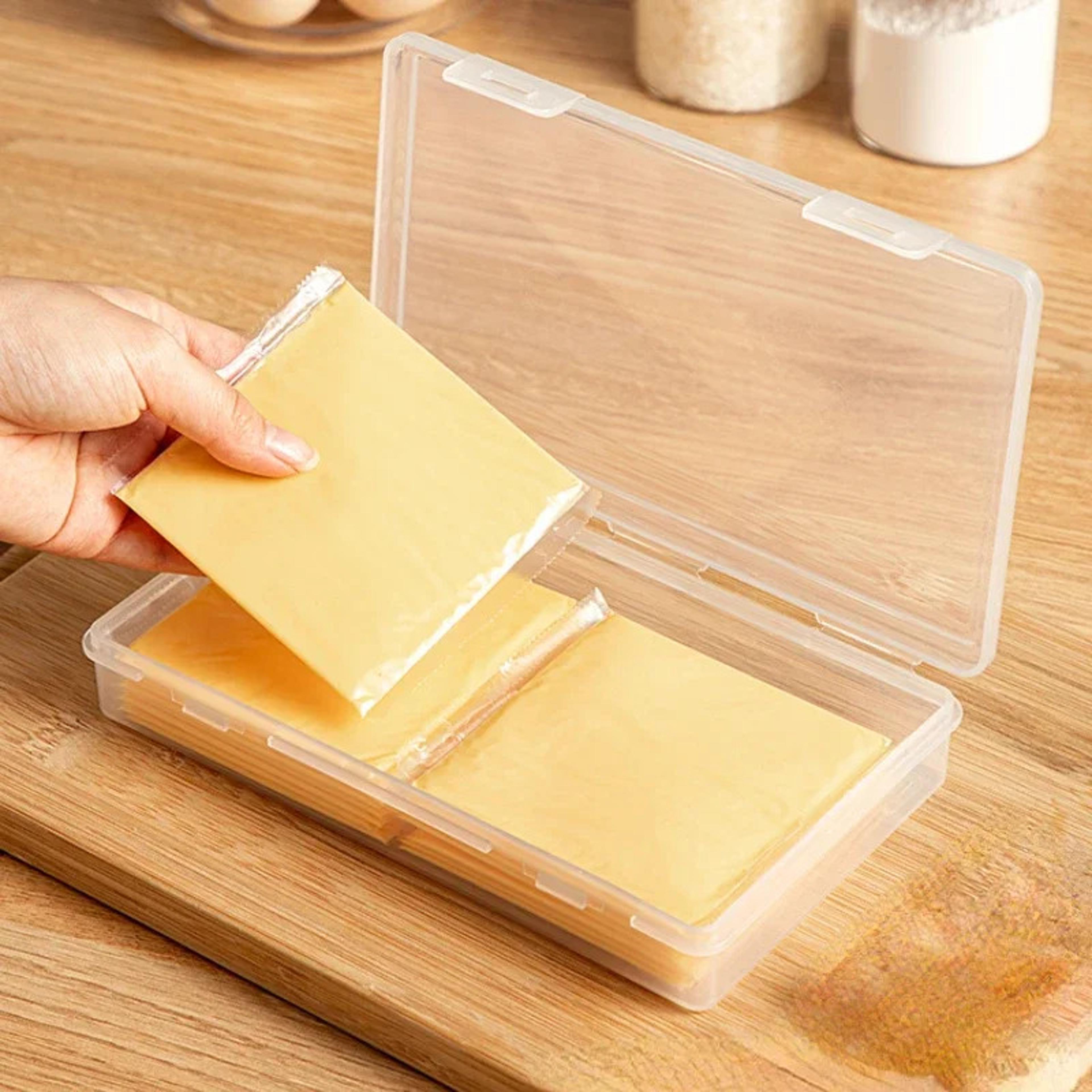 portable cheese slice & butter storage box airtight food container