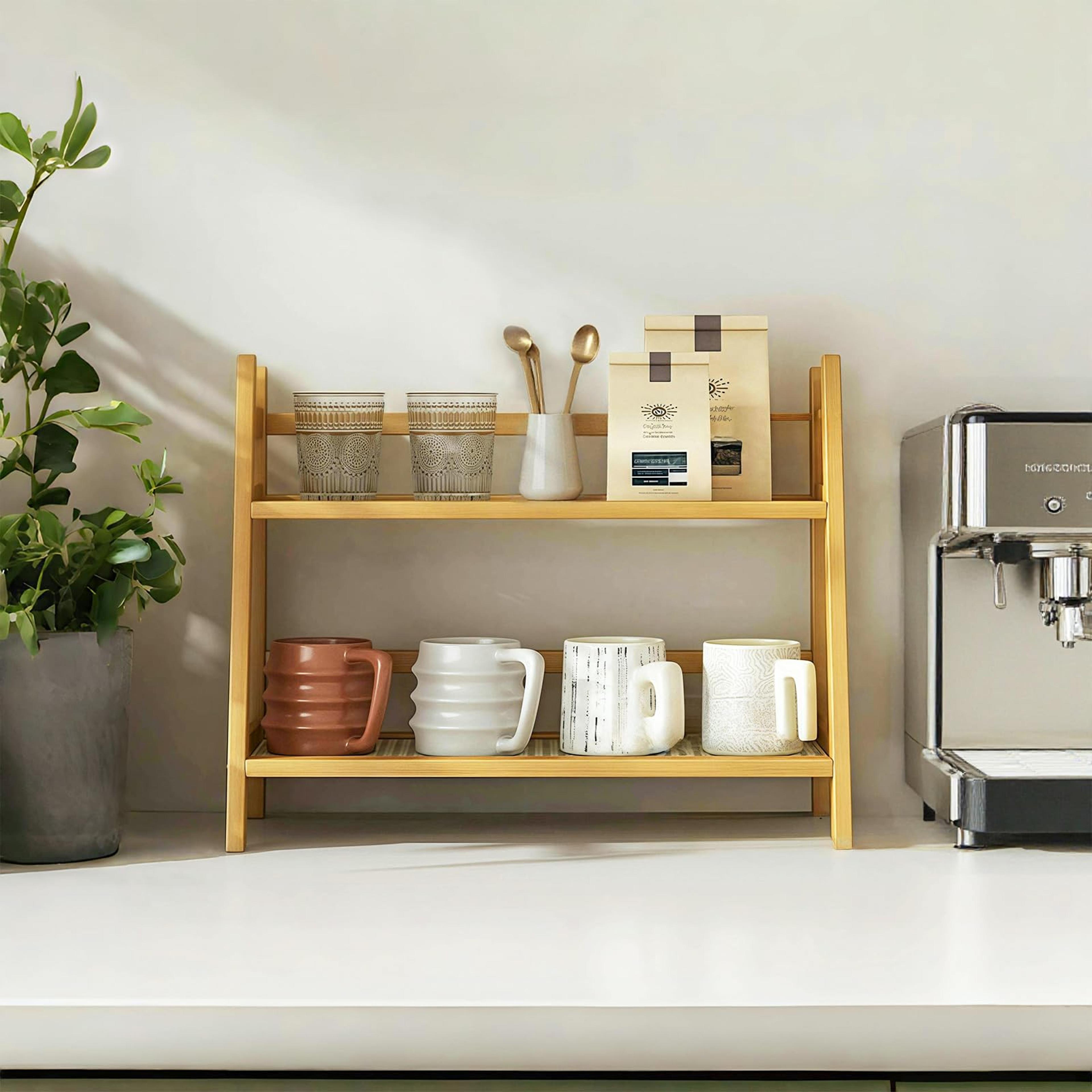 Coffee Station Organizer  Mug Holder For Countertop 4