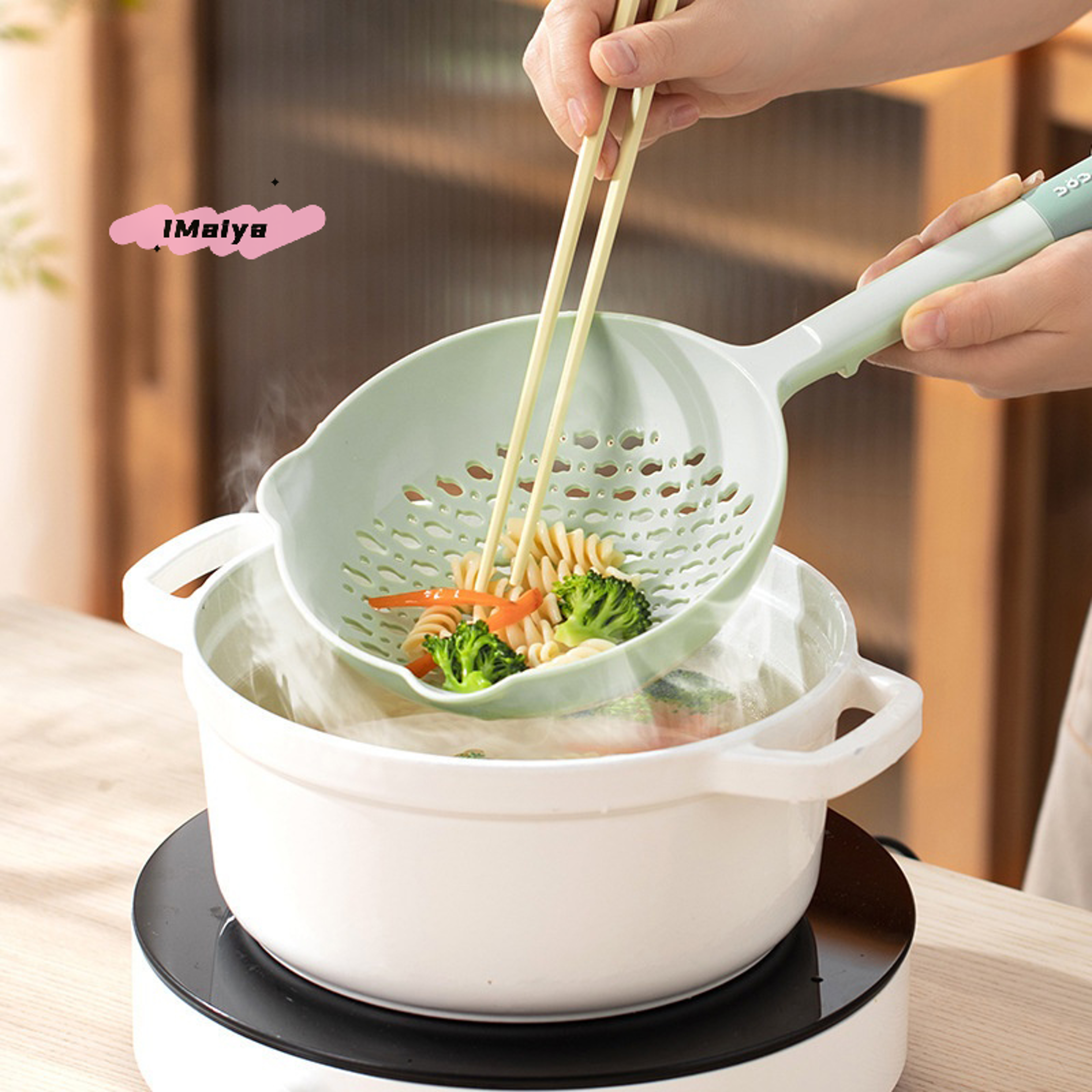 Heat Resistant Noodle Colander And Vegetable Strainer 3