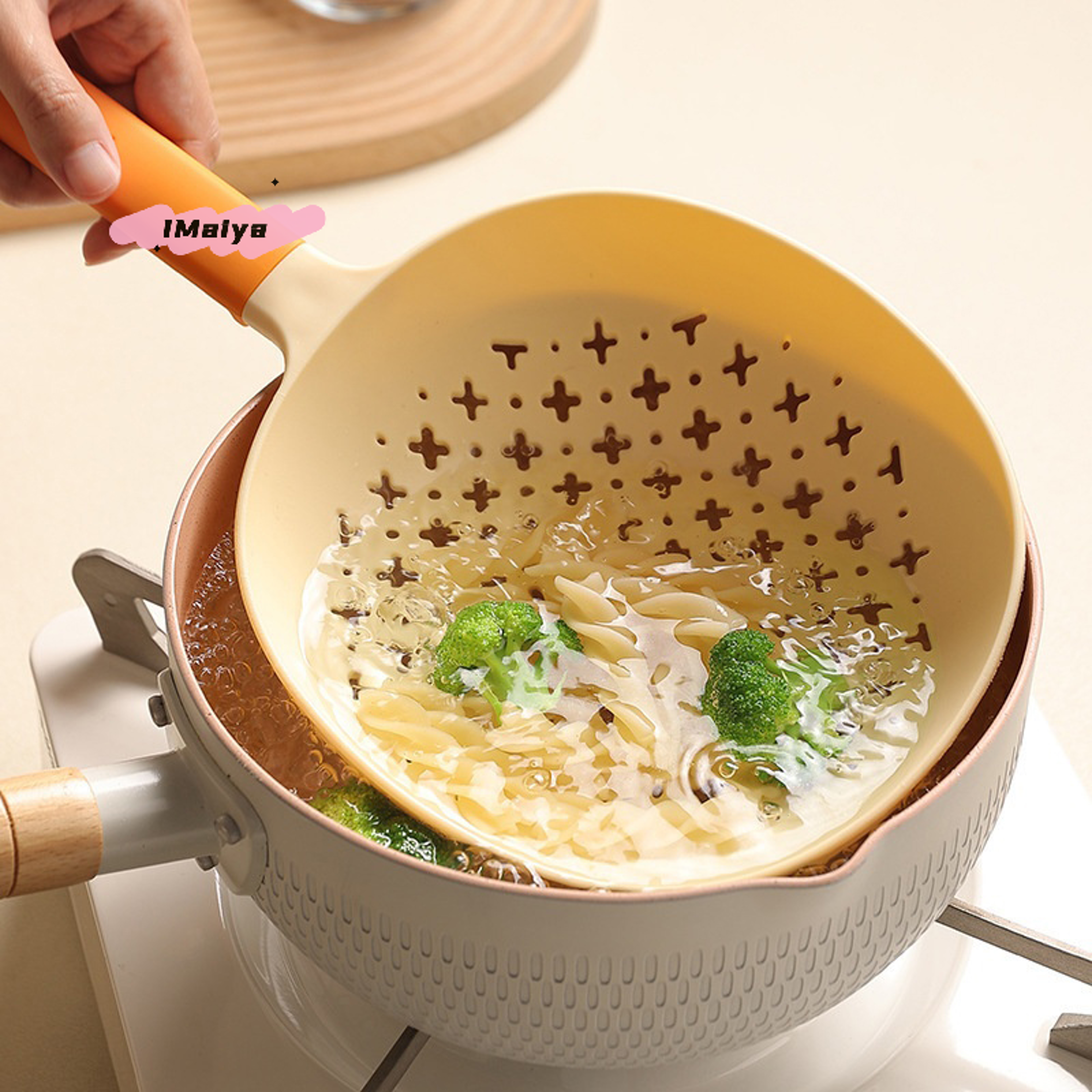 Heat Resistant Noodle Colander And Vegetable Strainer 4