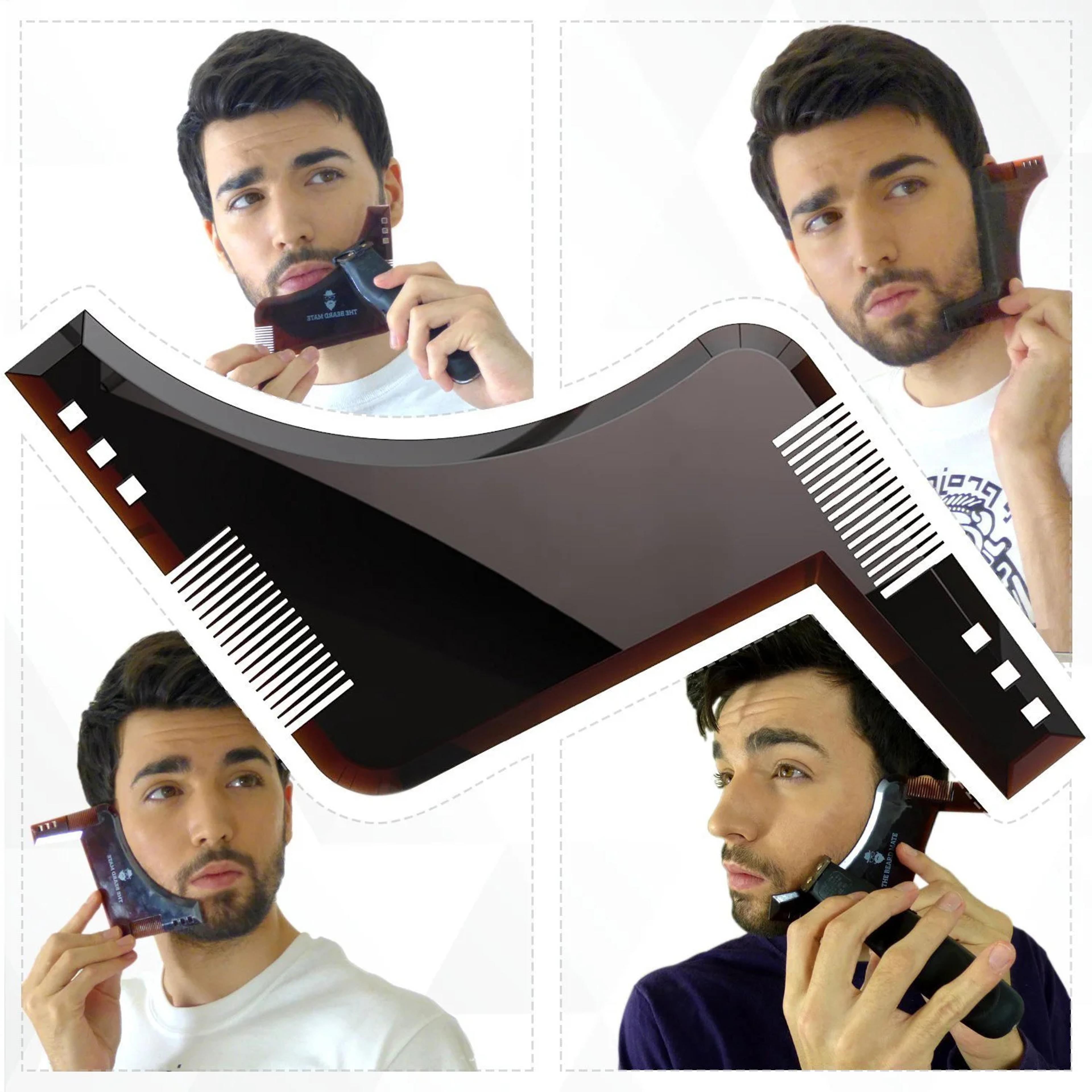 Mens Beard Shaping Tool  Styling Comb Precision Beard Ruler 1
