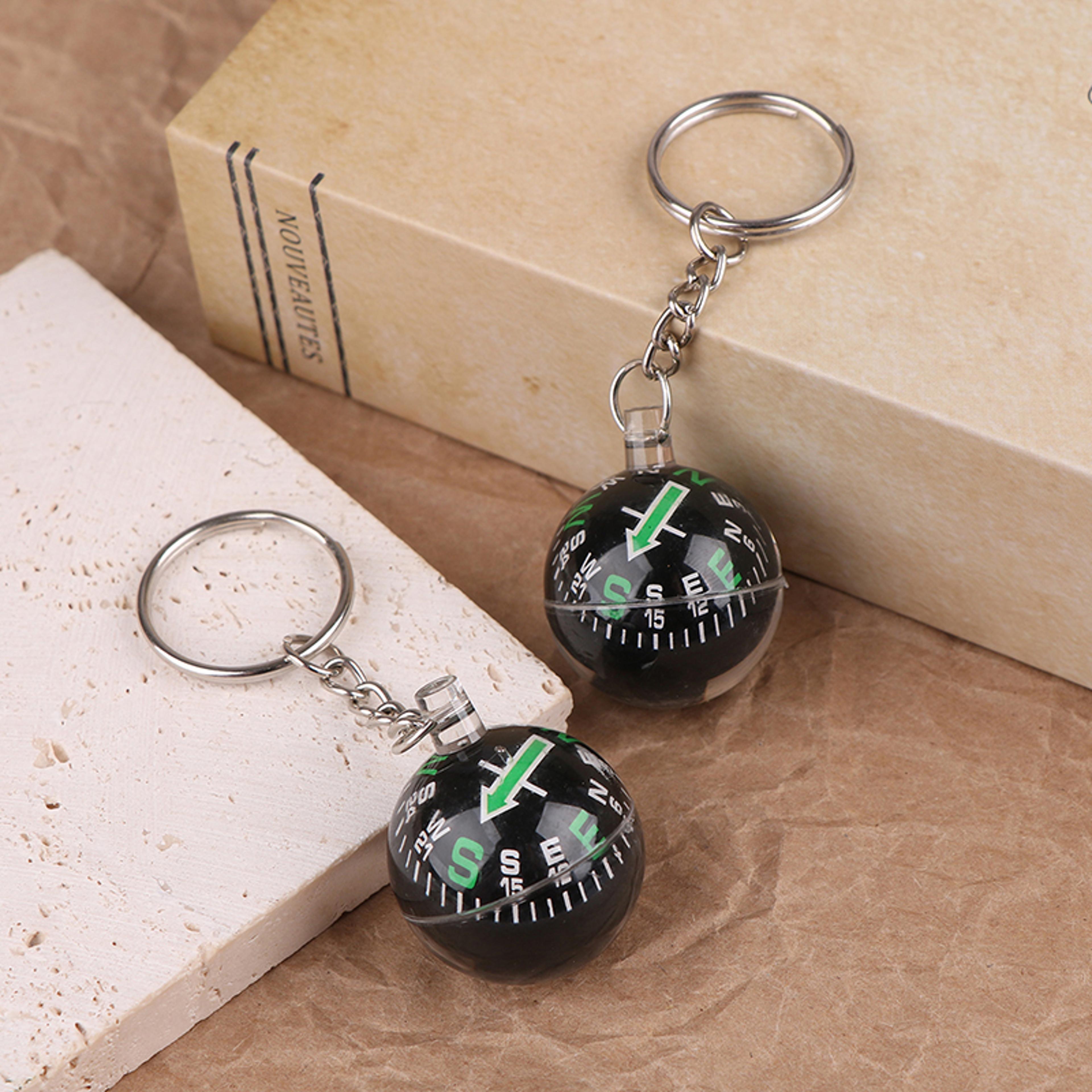 Portable Emergency Compass Keychain Lightweight Outdoor Survival Tool 1