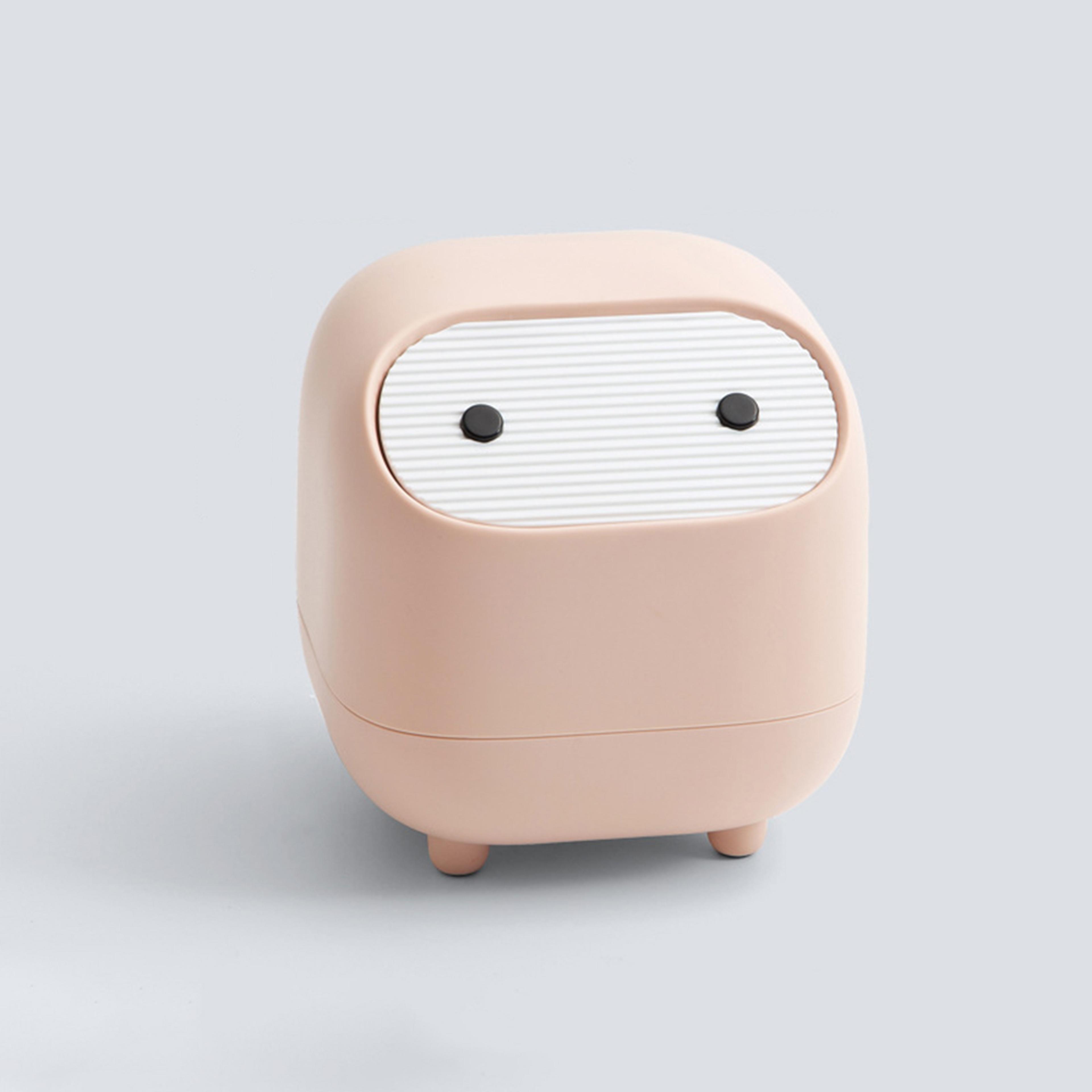 Mini Ninja Trash Can With Lid Cute Desktop Garbage Bin For Office  Bathroom 7