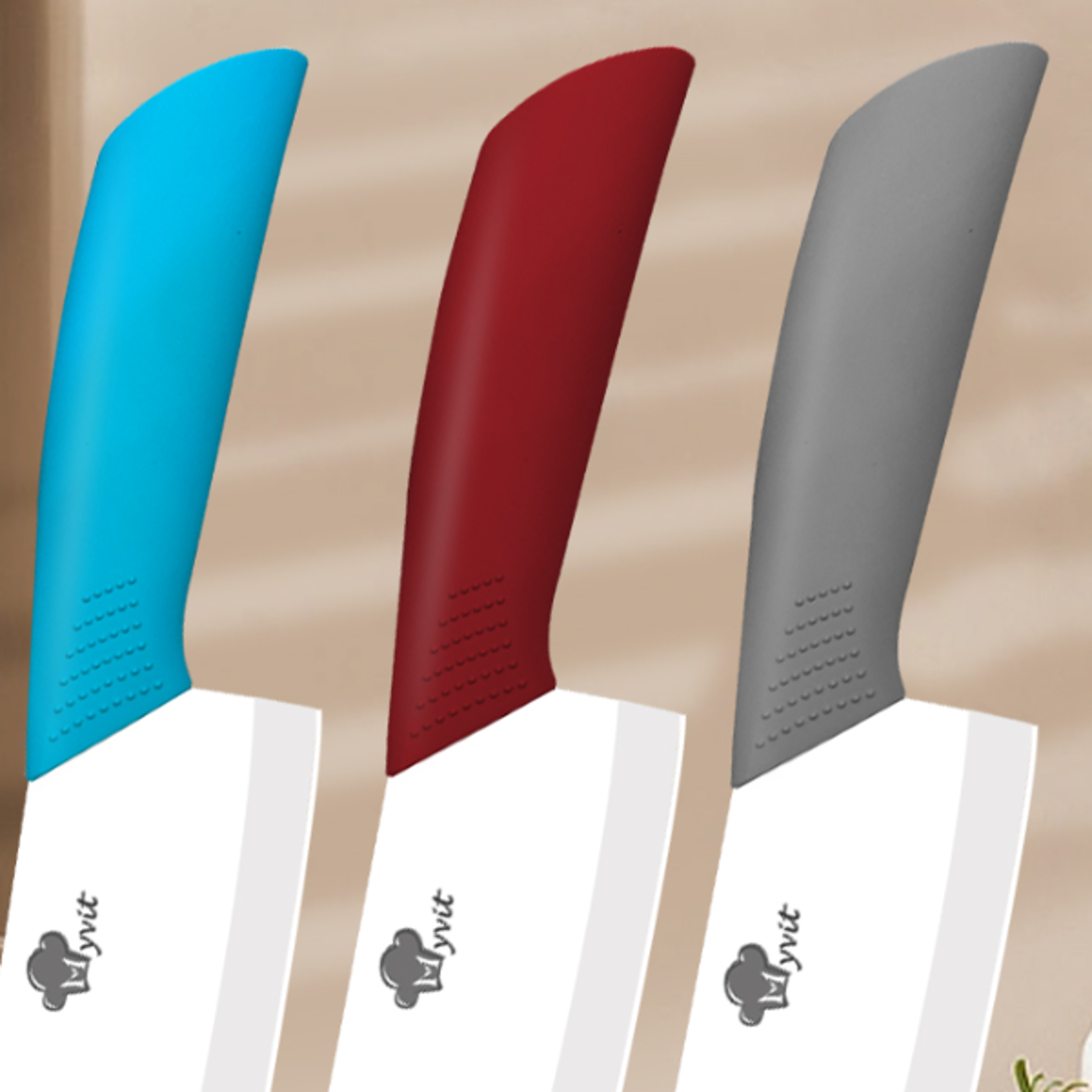 Premium 65 Ceramic Kitchen Knife with Sharp Zirconia Blade  Precision Fruit  Utility Chef Knife