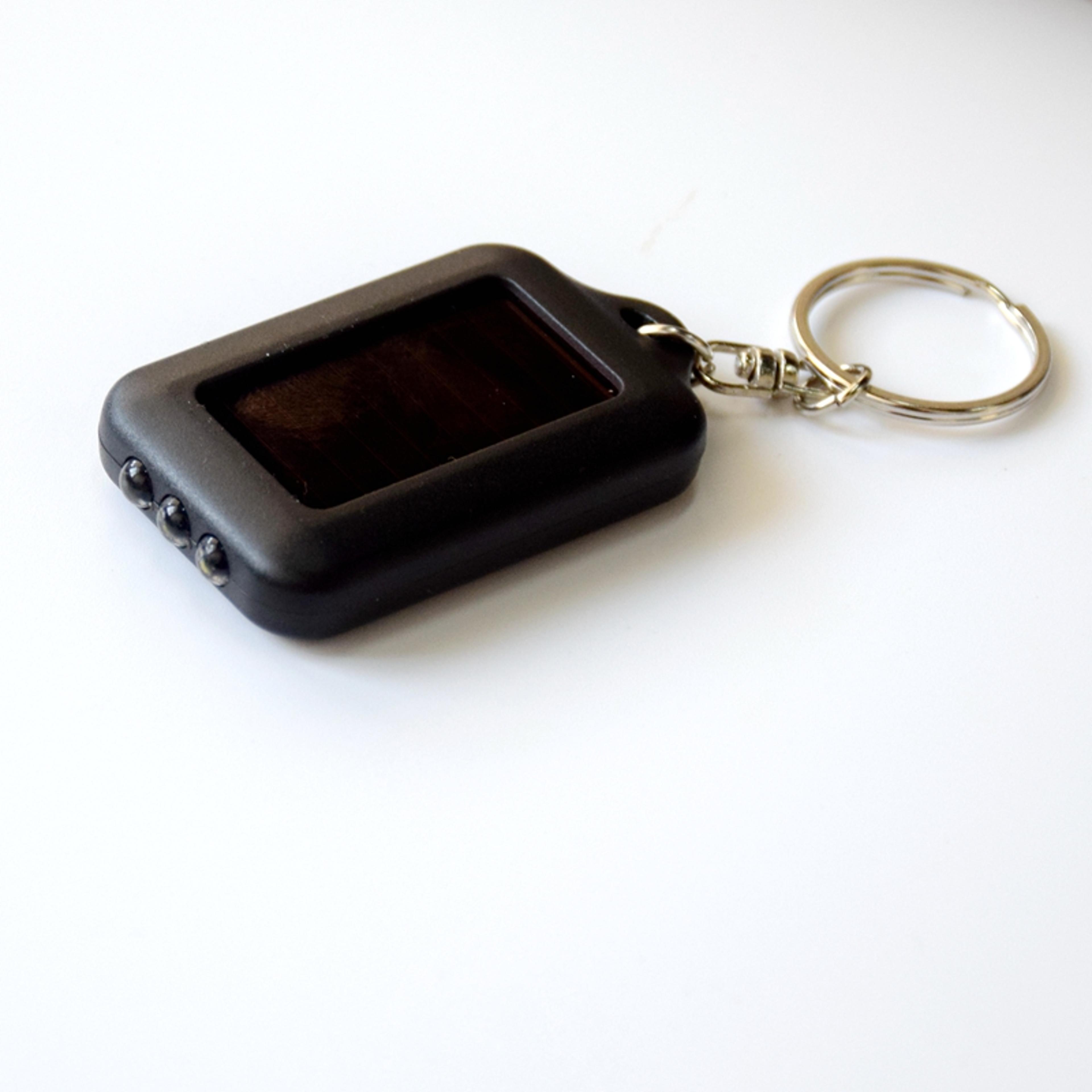 Solar Keychain Flashlight Portable Outdoor Emergency Mini Torch Light 5