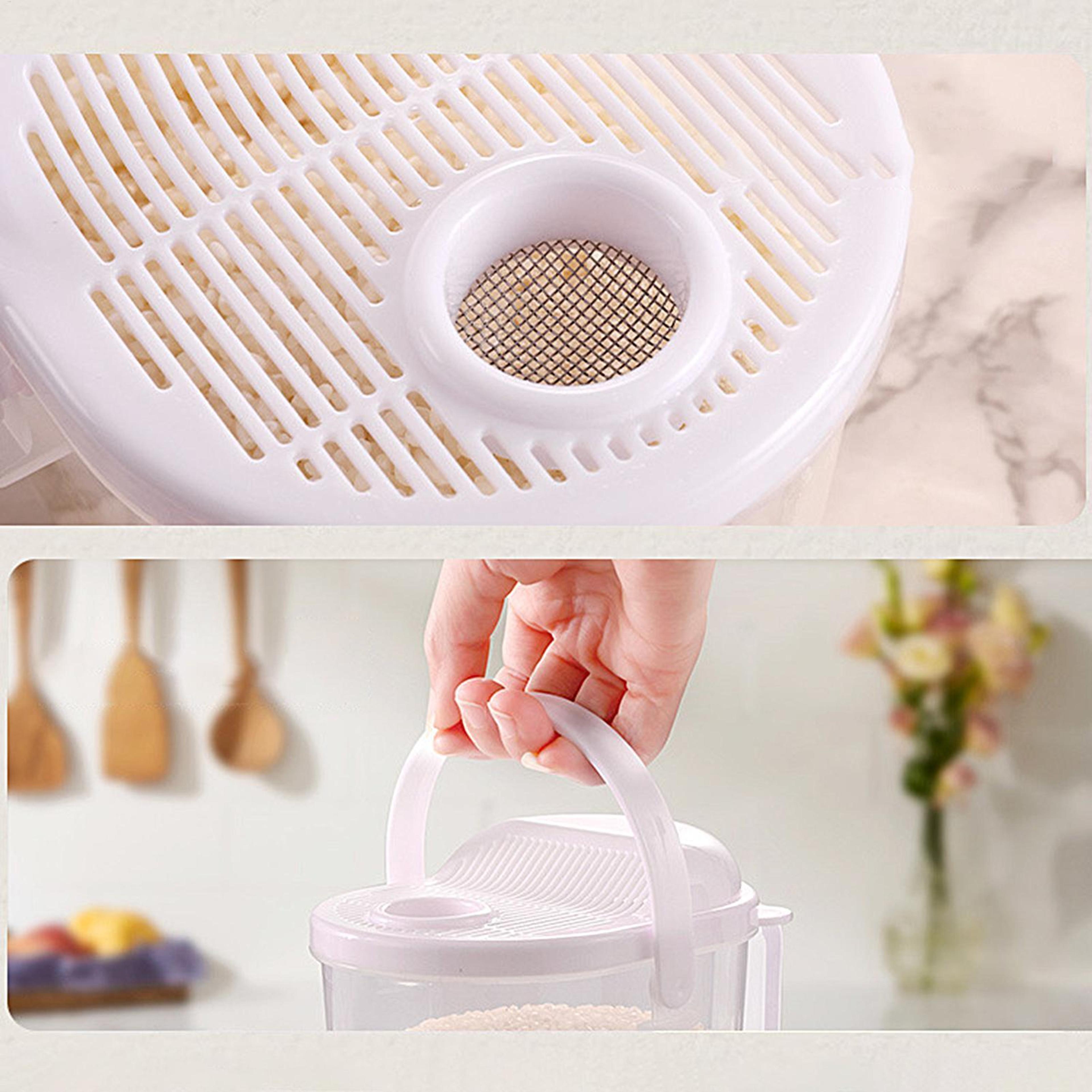Premium Rice Washing Bowl  Kitchen Colander Strainer With Lid 3