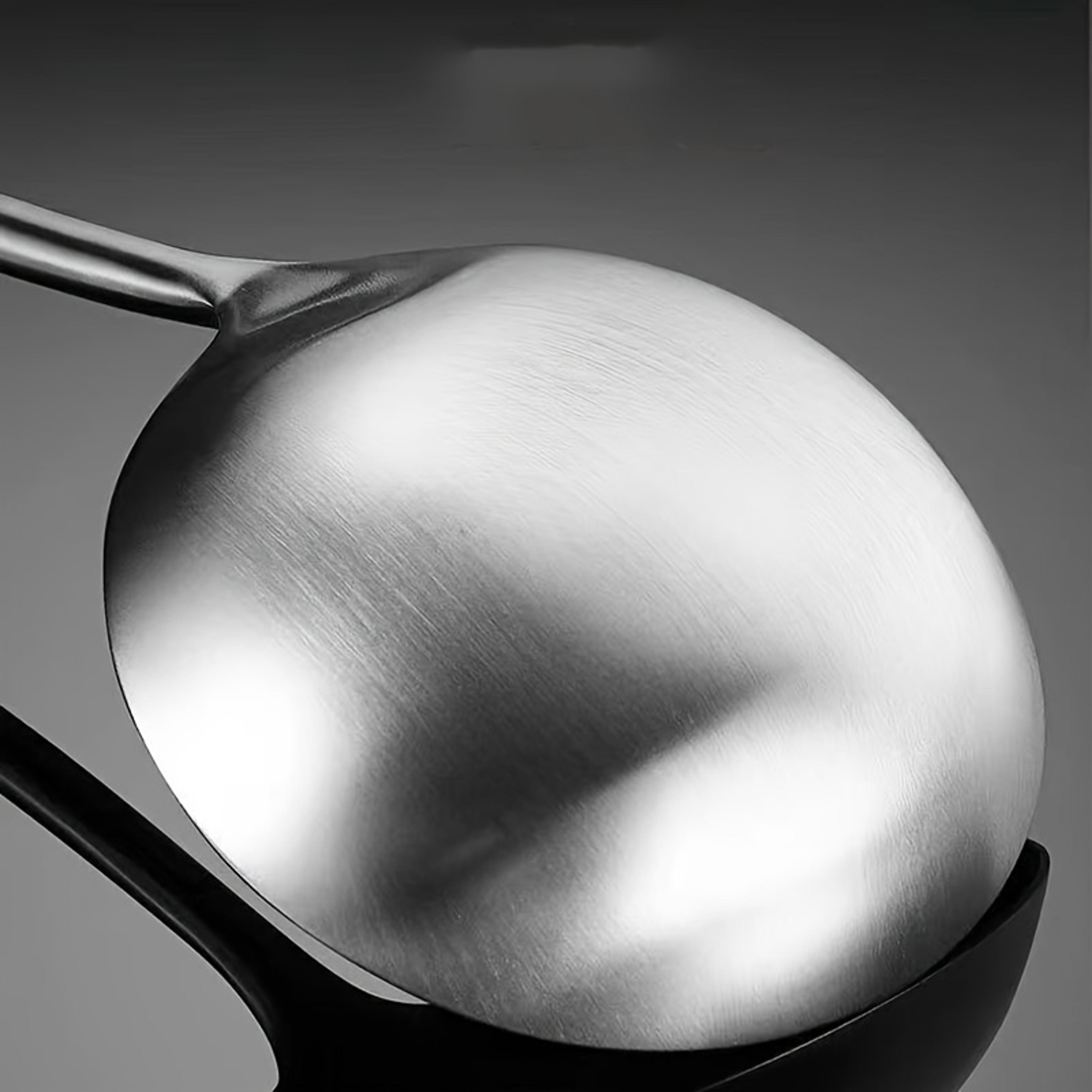 Premium Stainless Steel Spoon  Heat Resistant Spatula With Rosewood Handle 4