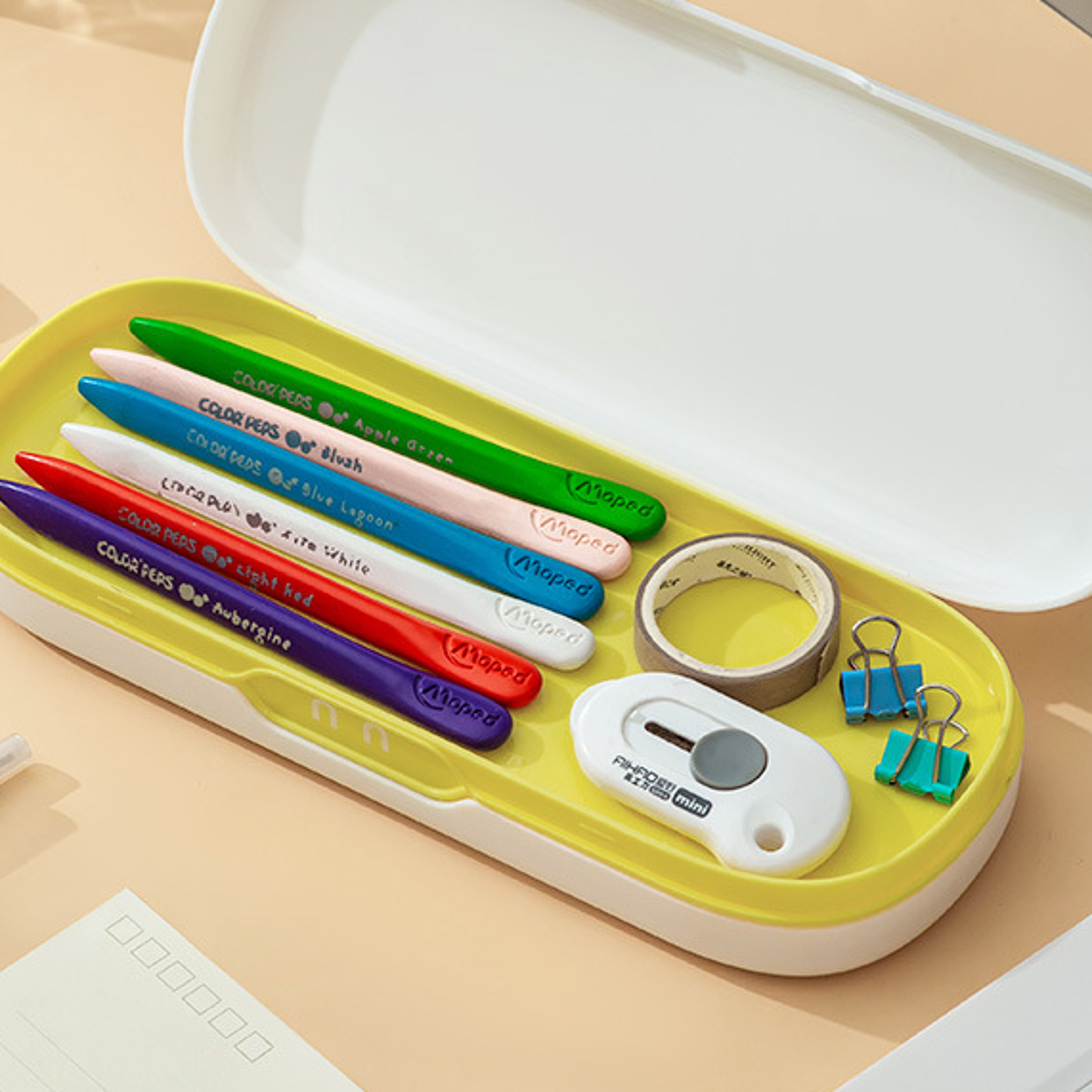 Large Capacity Double Layer Pencil Case  Cute School Stationery Organizer