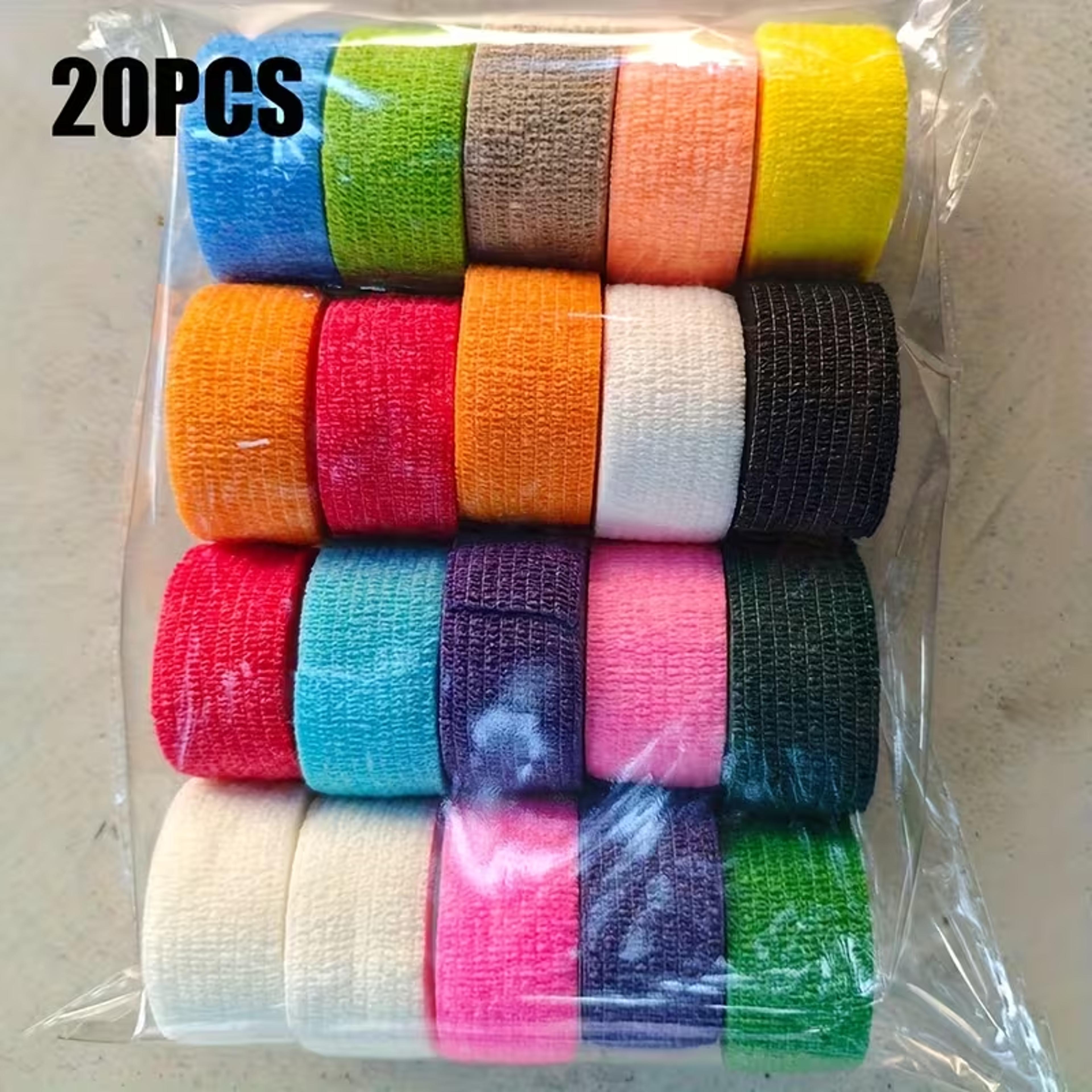 colorful self adhesive pet sports tape cohesive bandages for dogs, cats & horses