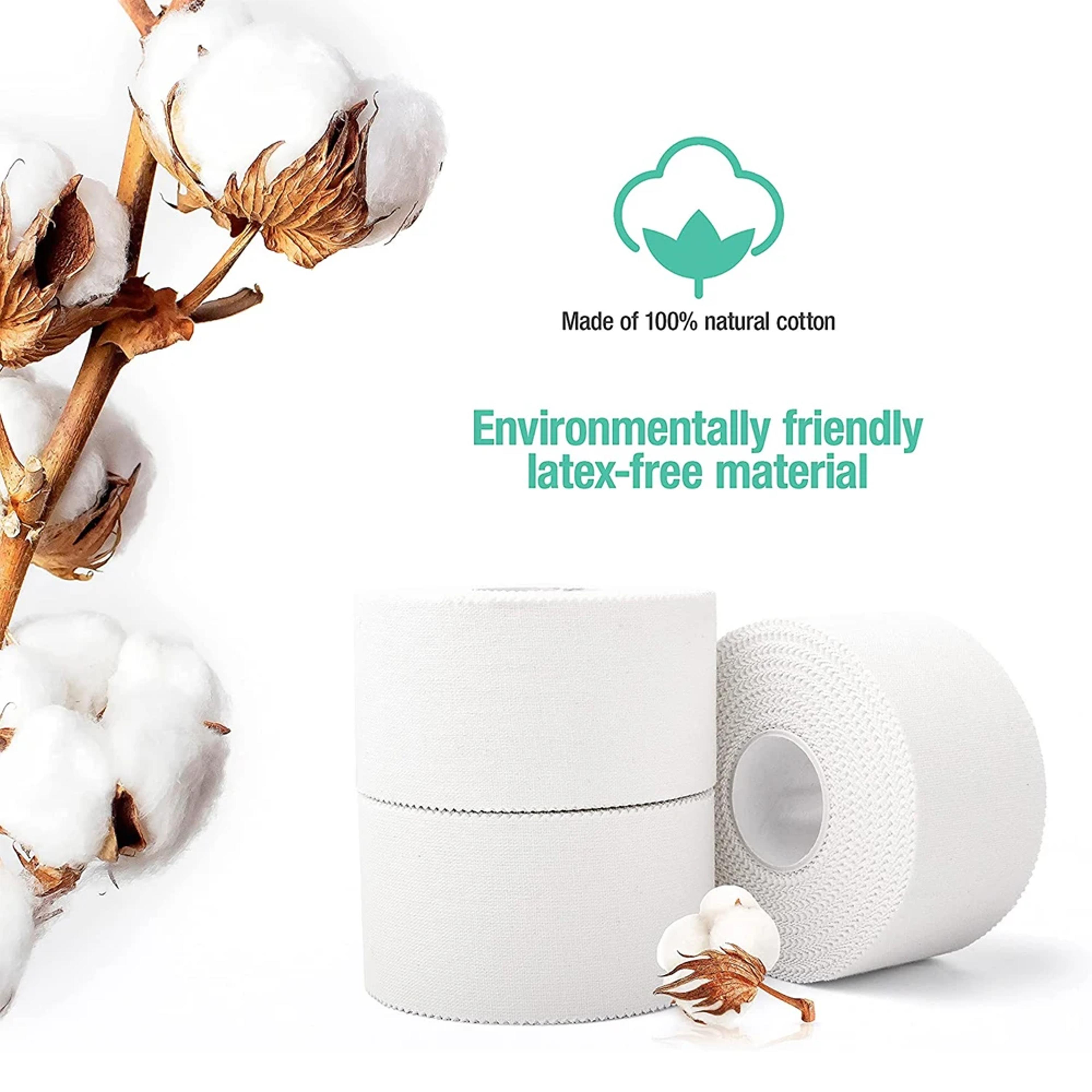 White Self Adhesive Kinesiology Tape For Sports  Injury Support 2