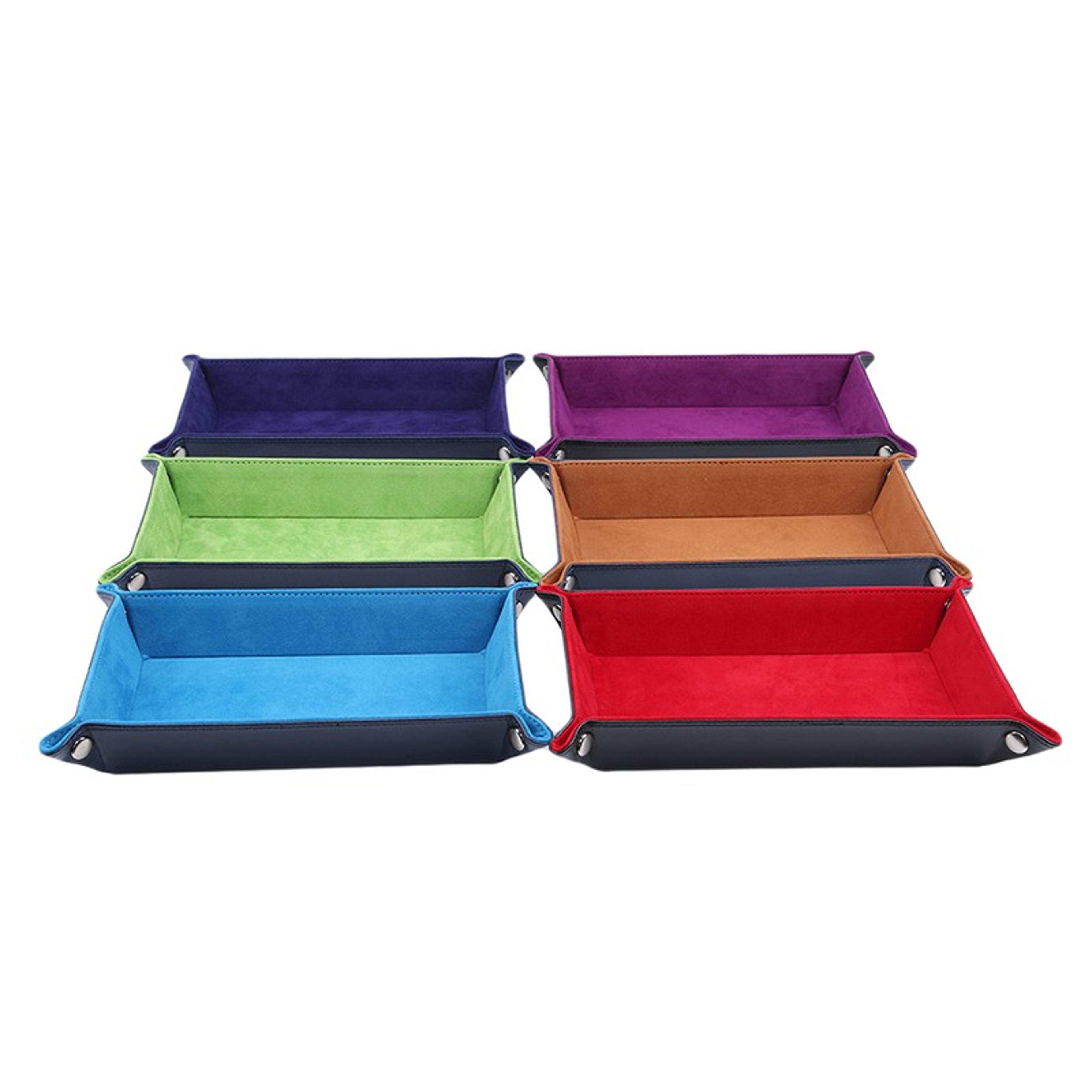 Premium PU Leather Folding Jewelry  Dice Storage Tray 1