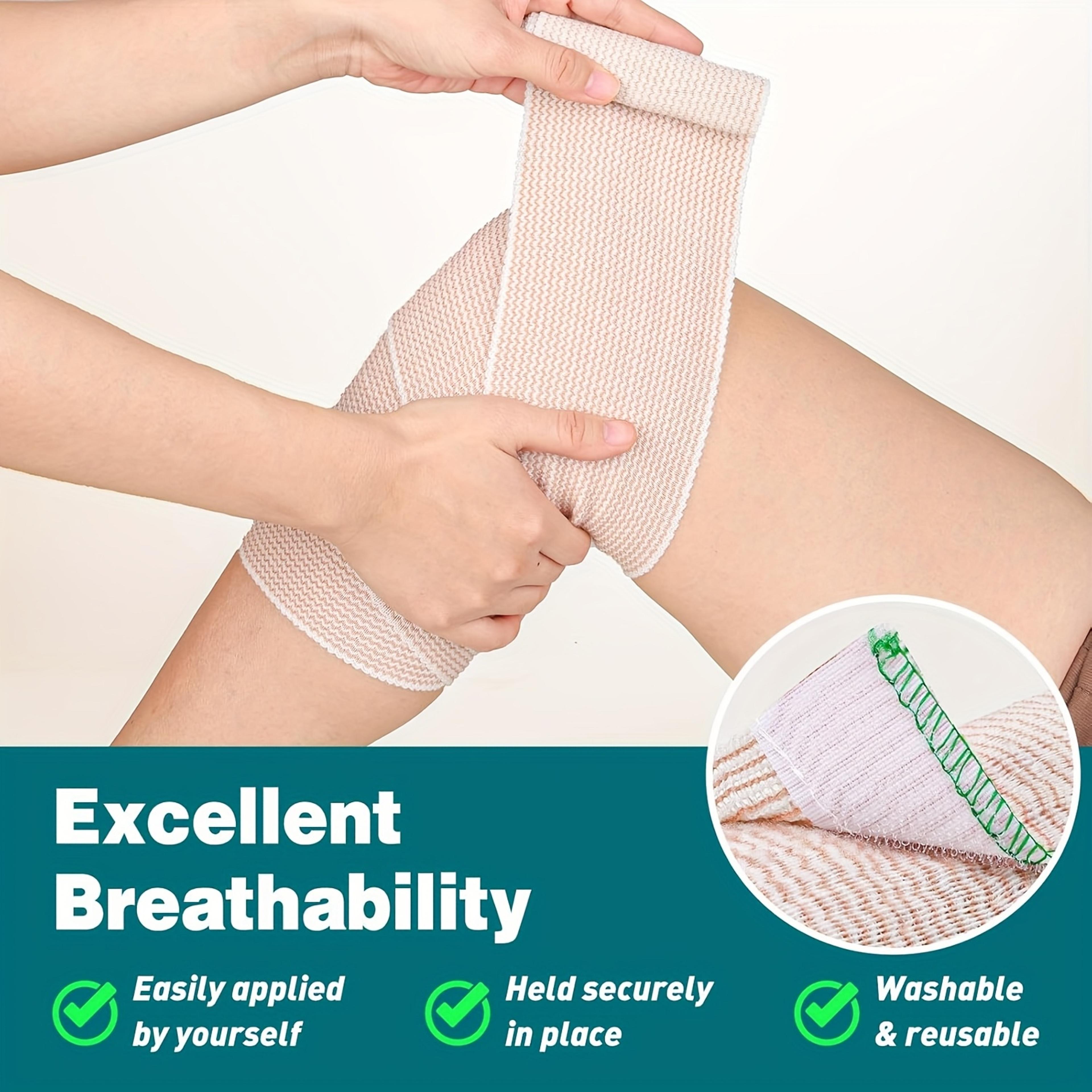Premium Elastic Compression Bandage Wrap For Knees Ankles  Wrists 5