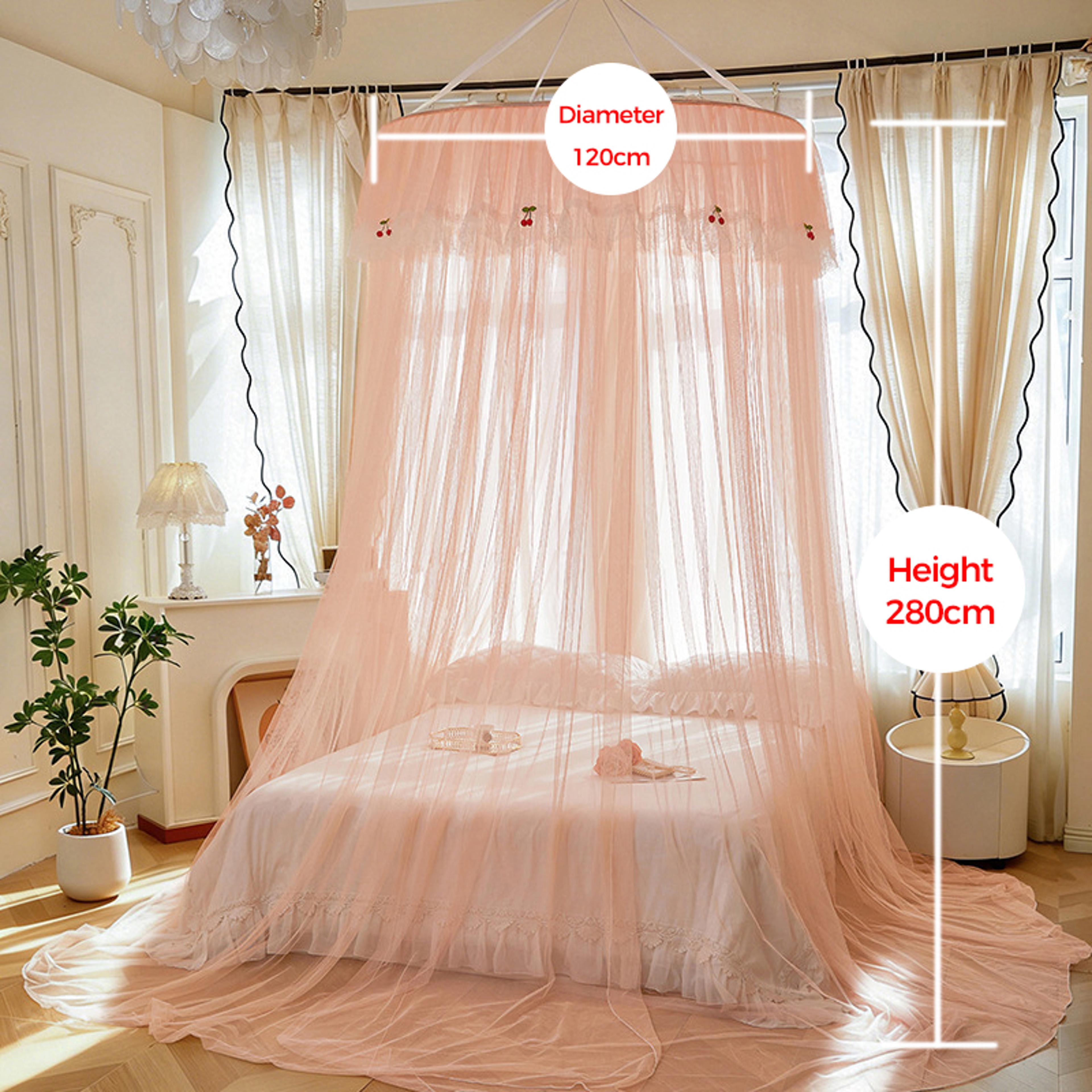 Pink Princess Mosquito Net Bed Canopy For Girls Room Decor 2