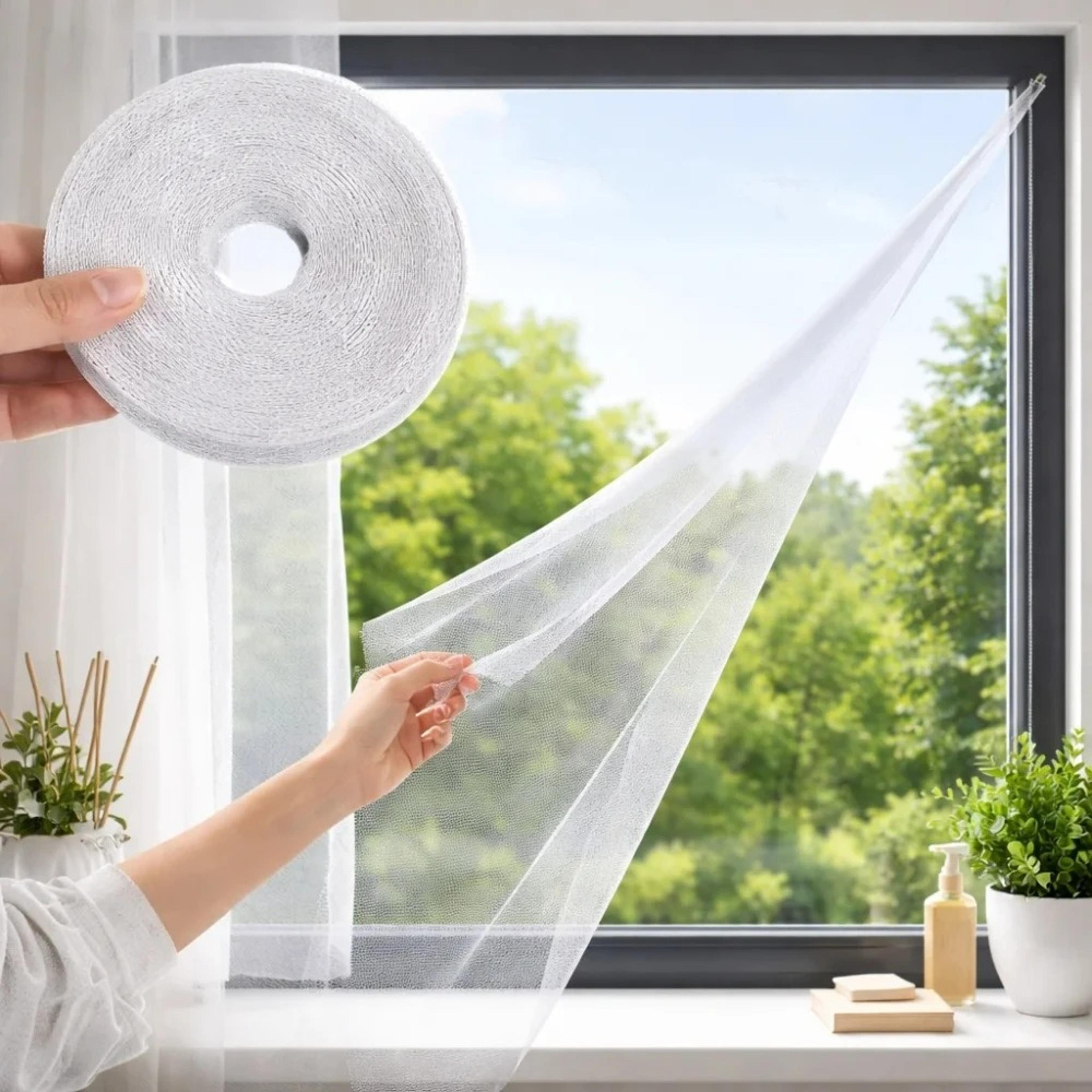 Self Adhesive Mosquito Window Net No Drill Insect Screen Mesh 1
