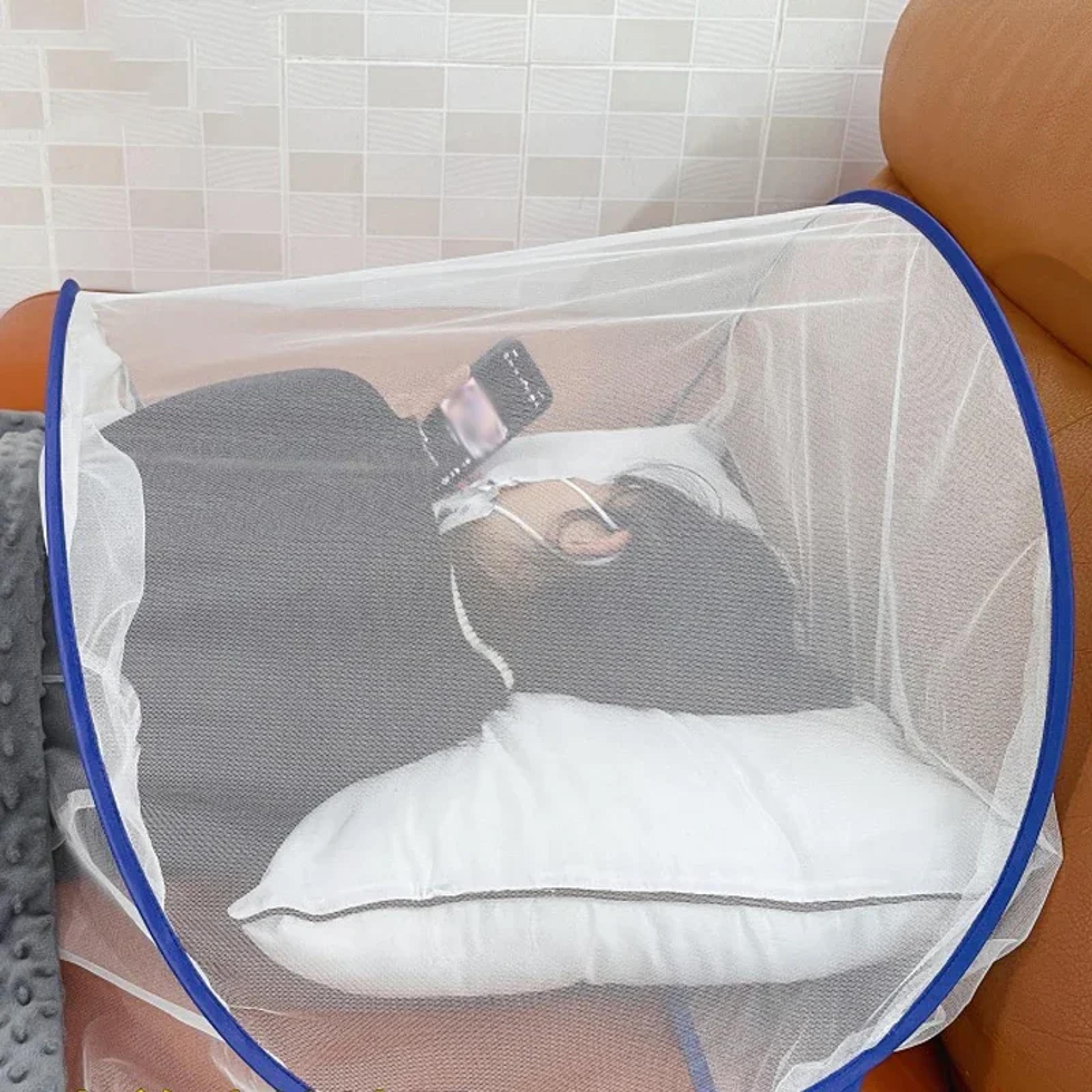 Portable Folding Mosquito Head Net For Bed Camping And Travel 3