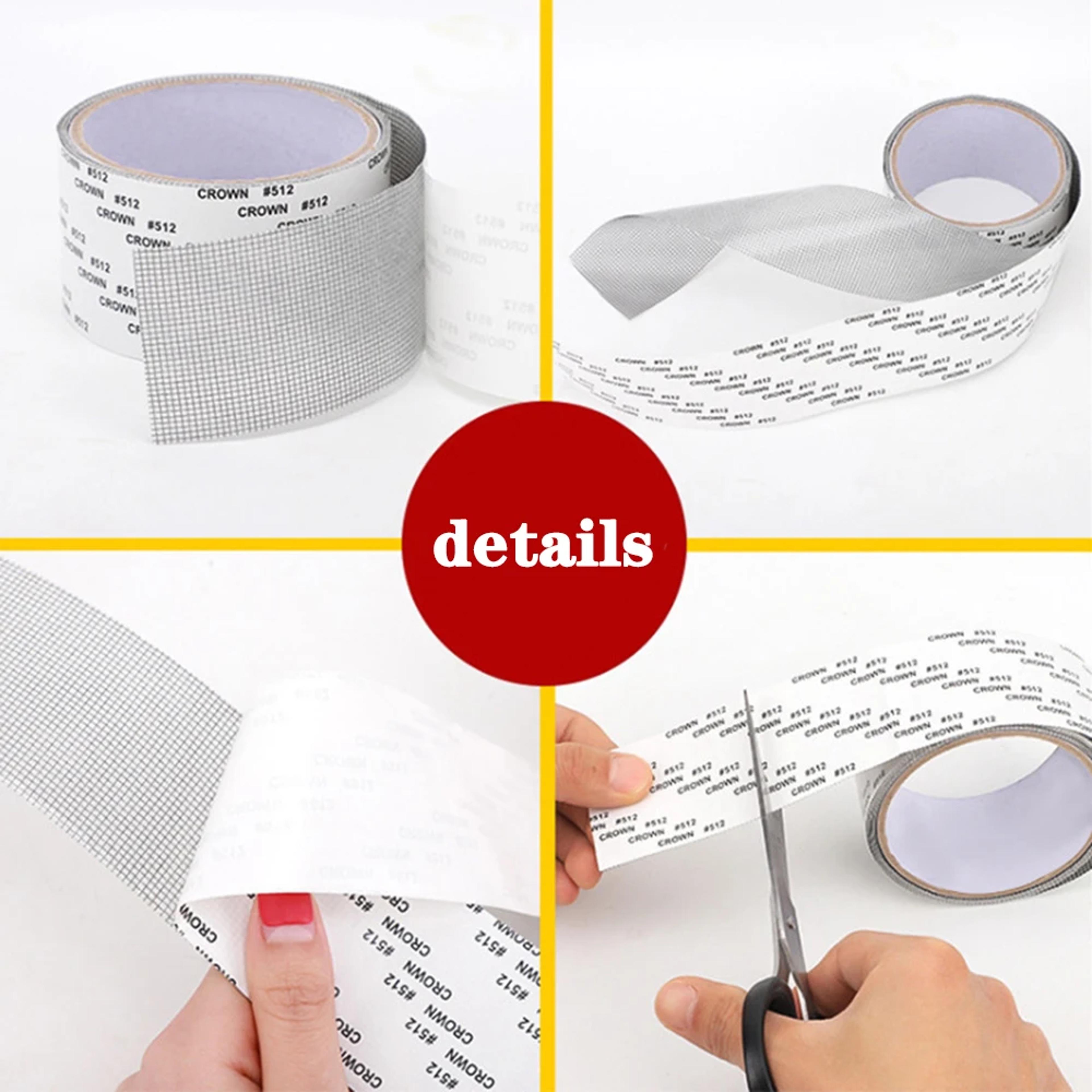 Waterproof Window Screen Repair Tape Self Adhesive Mesh Patch For Mosquito Net Holes 2