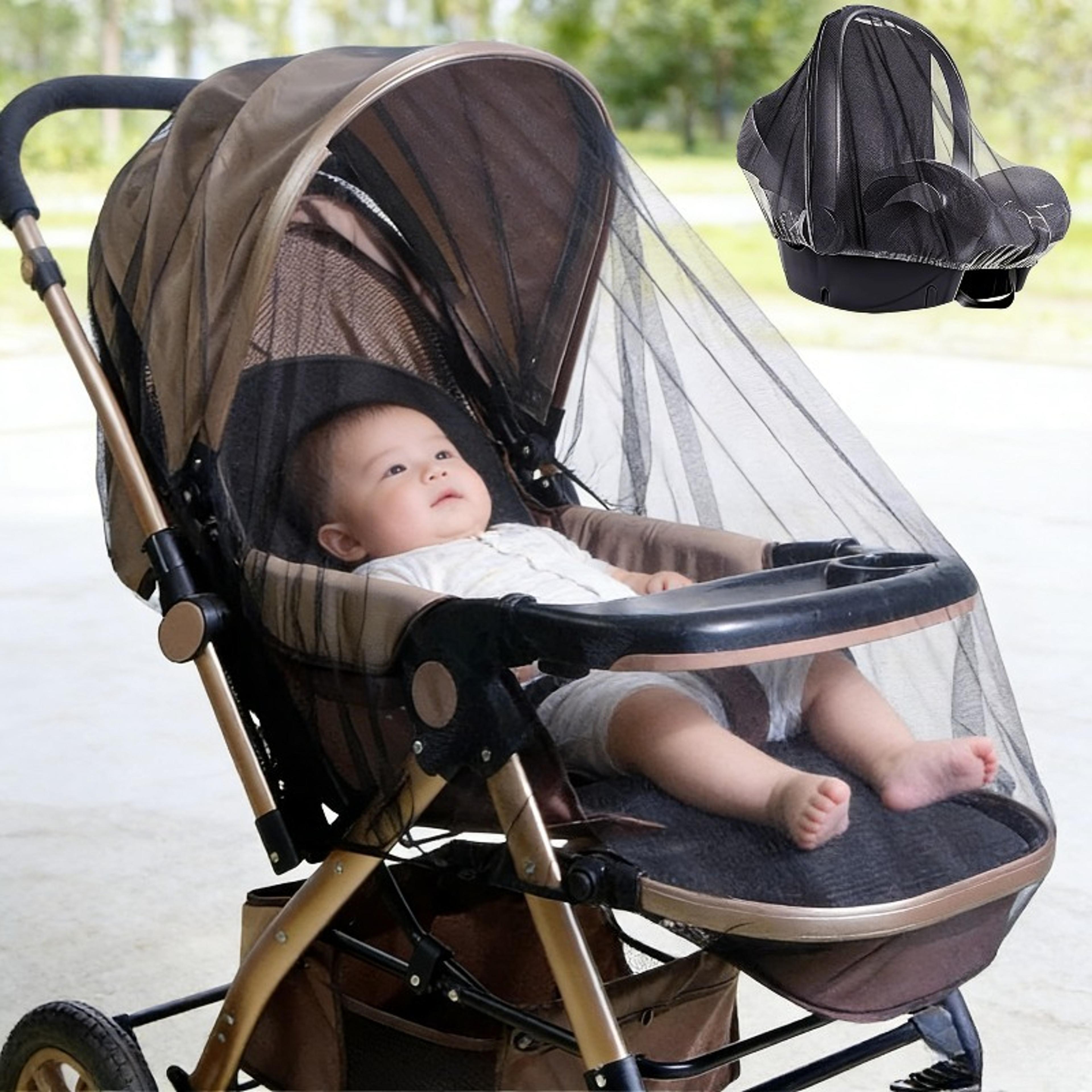 Full Coverage Baby Stroller Mosquito Net Breathable Bug Protection Cover 2