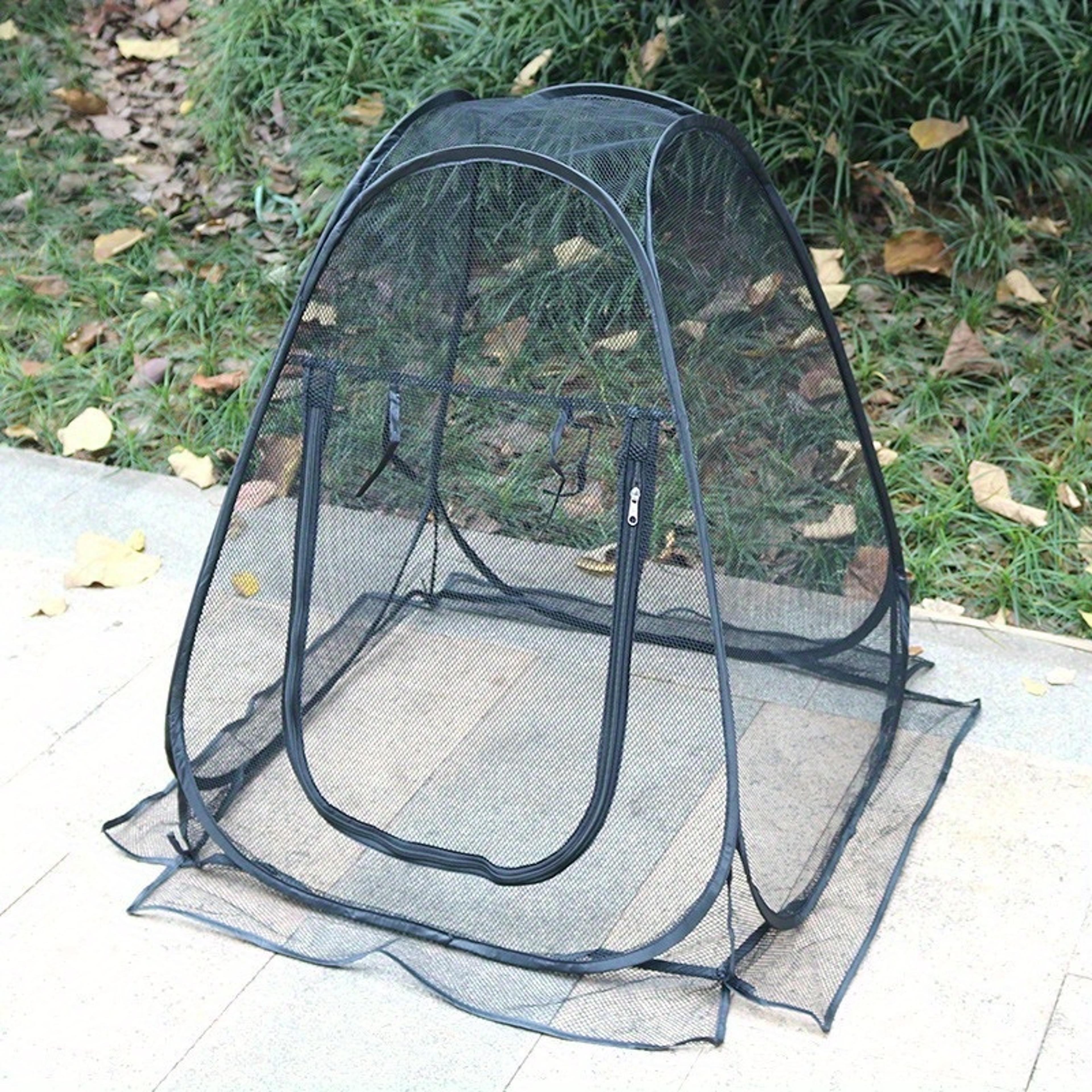 portable automatic mesh mosquito tent for camping and outdoor relaxation