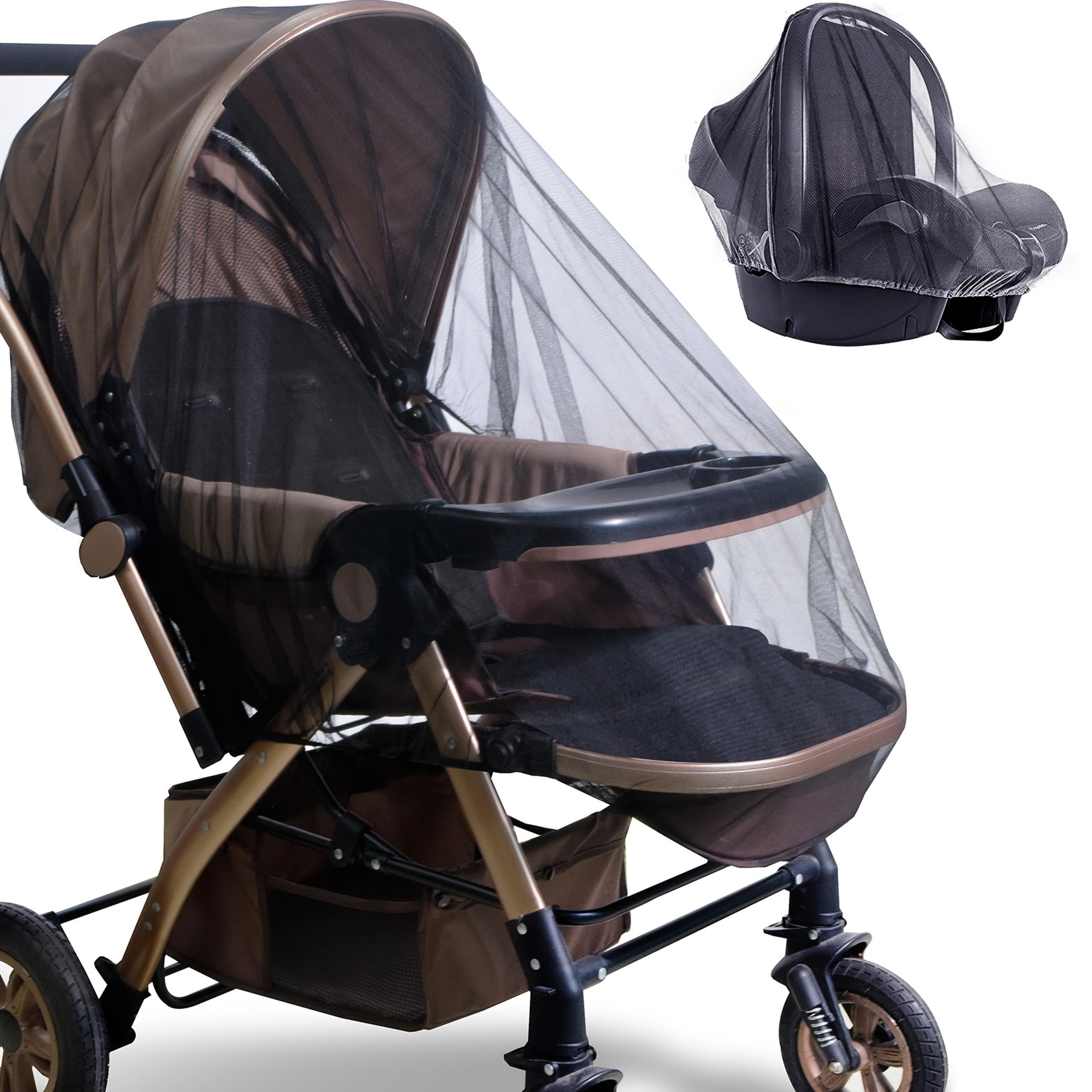 full face baby stroller mosquito net breathable insect proof mesh cover