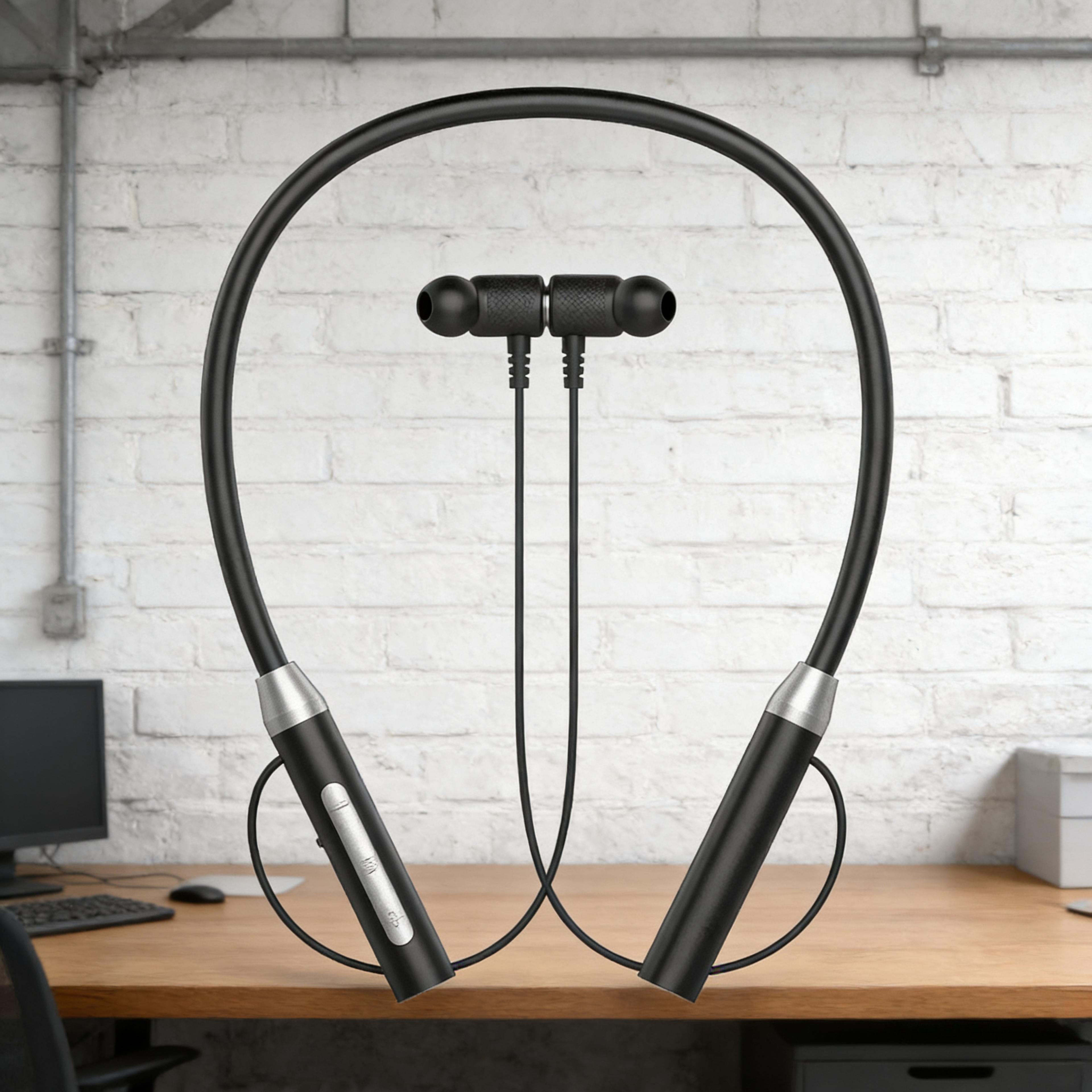 bluetooth neckband headphones with magnetic waterproof sport earbuds