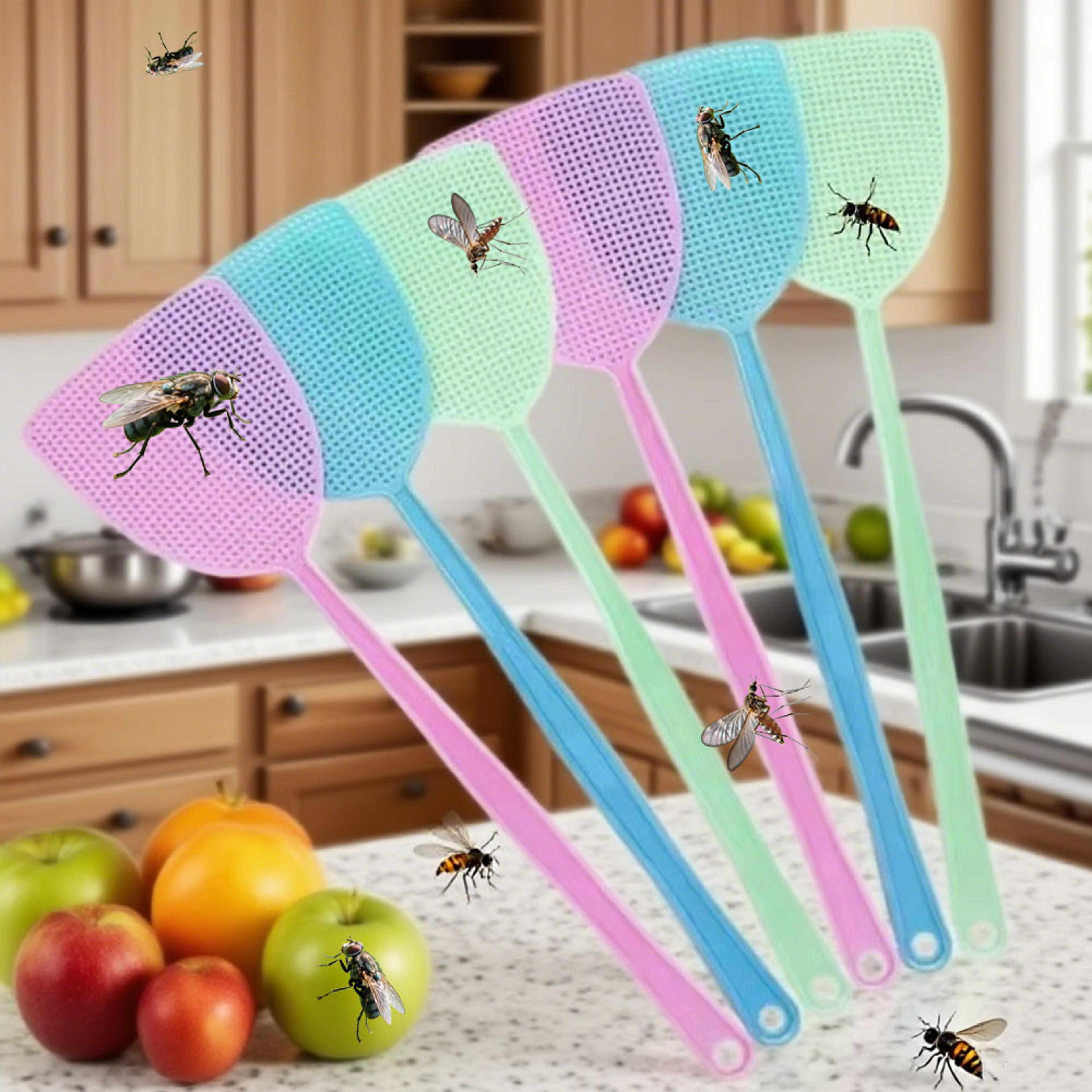 Long Handle Fly Swatter Set For Indoor Pest Control 0