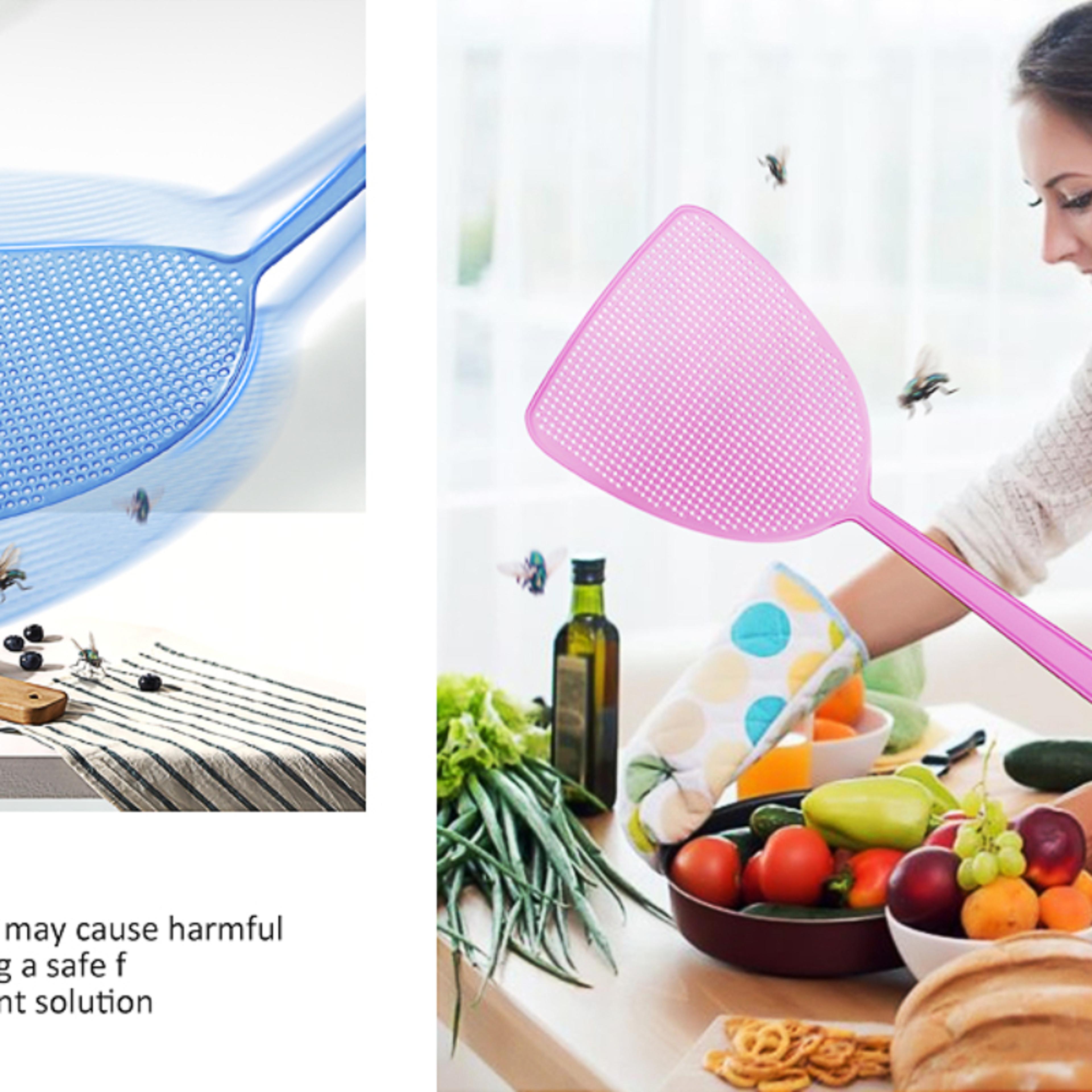 Long Handle Fly Swatter Set For Indoor Pest Control 1