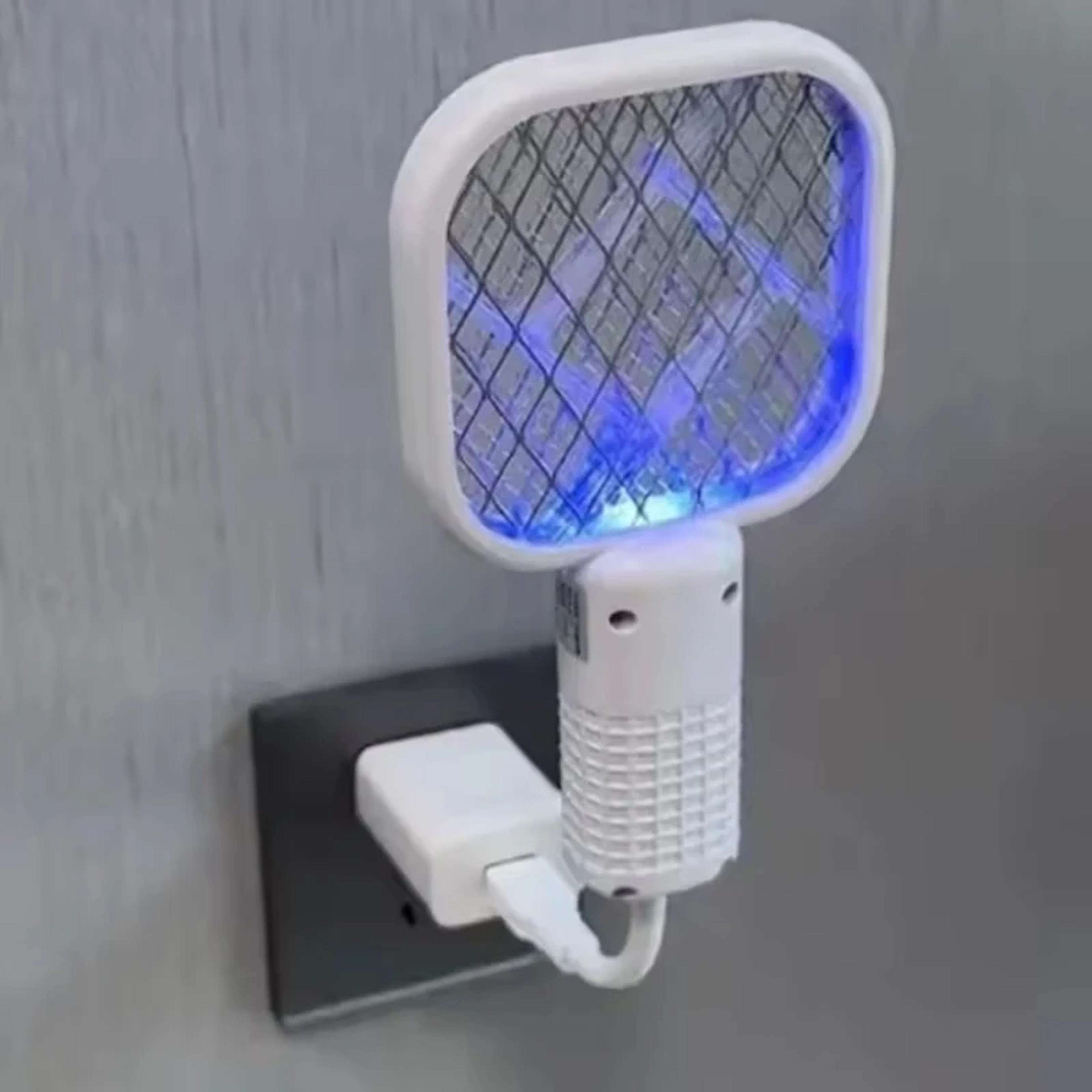 Rechargeable Electric Mosquito Swatter With UV Bug Zapper Light 3