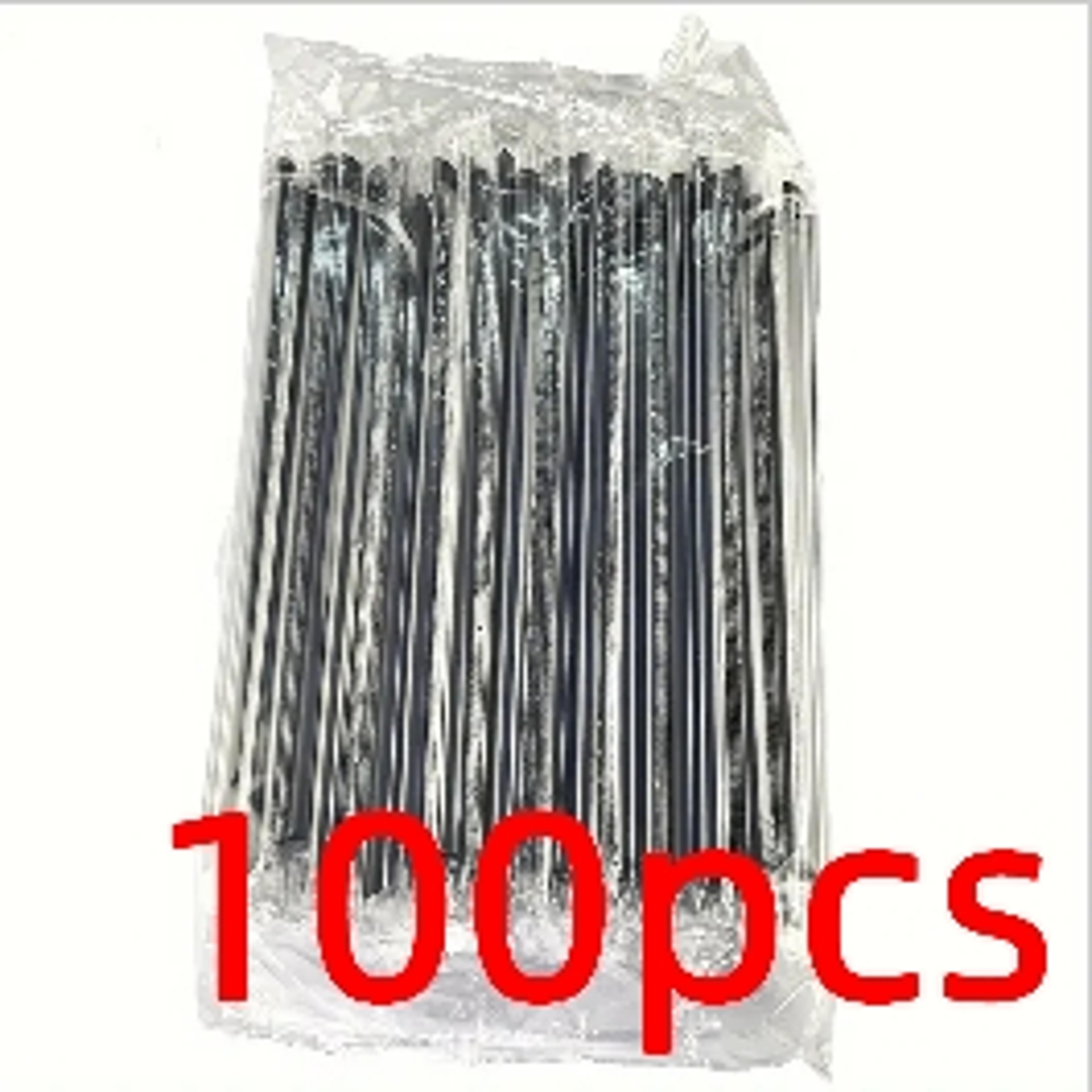 Disposable Plastic Straws  Cocktail Stirrers Black Party Drink Accessories 6