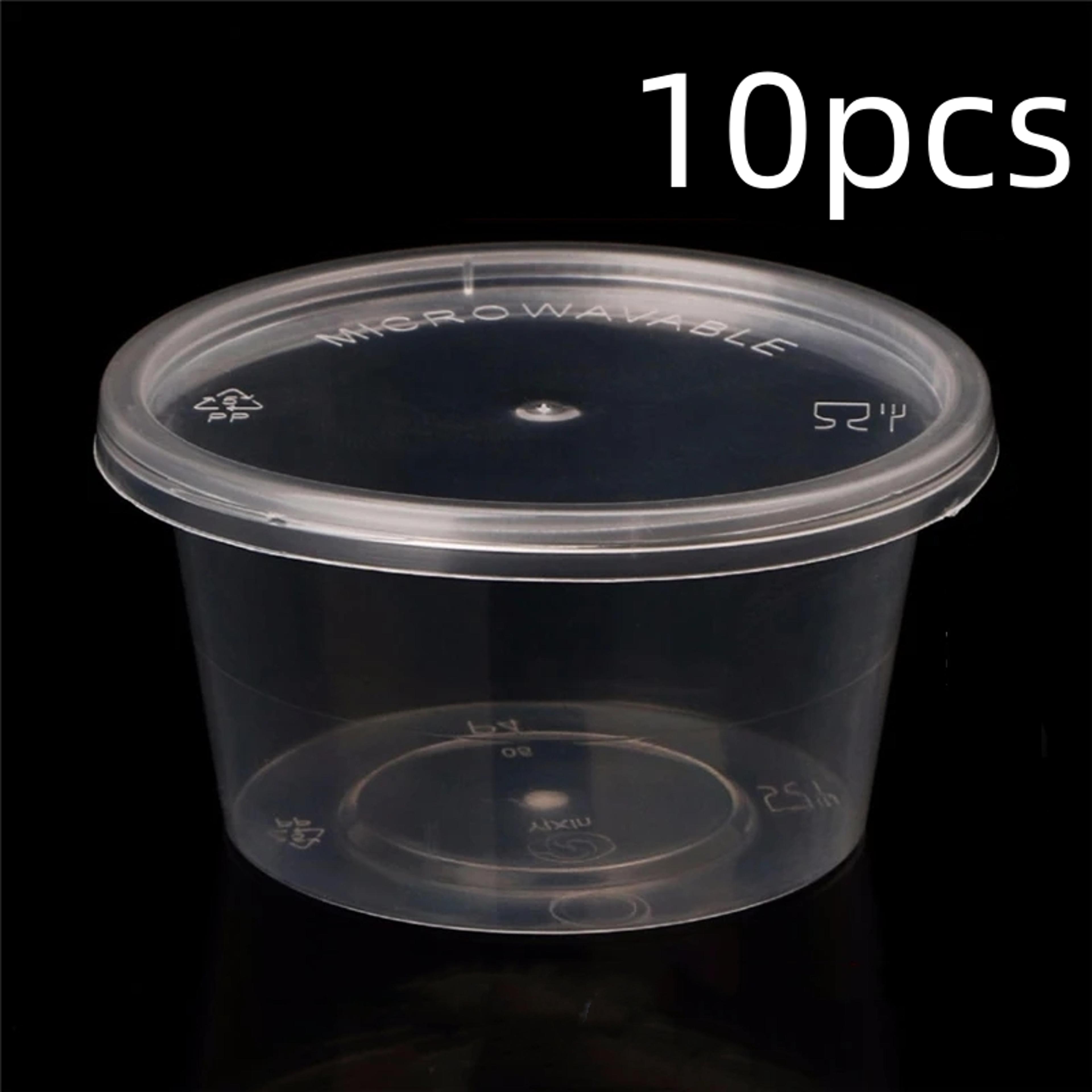 Disposable Sauce Cups Plastic Containers With Lids 6