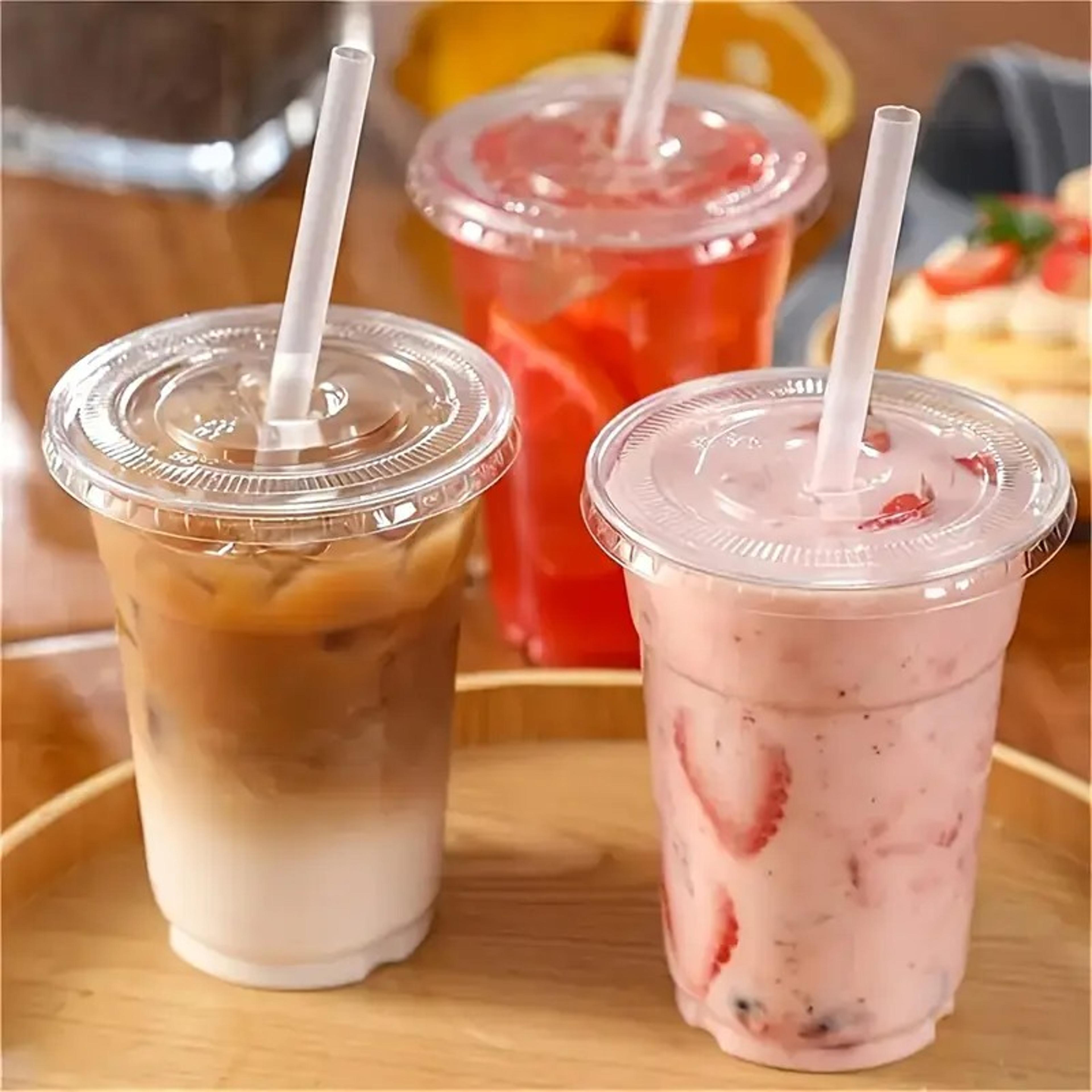 Premium Individually Wrapped Disposable Straws For Smoothies Bubble Tea  Juice 0