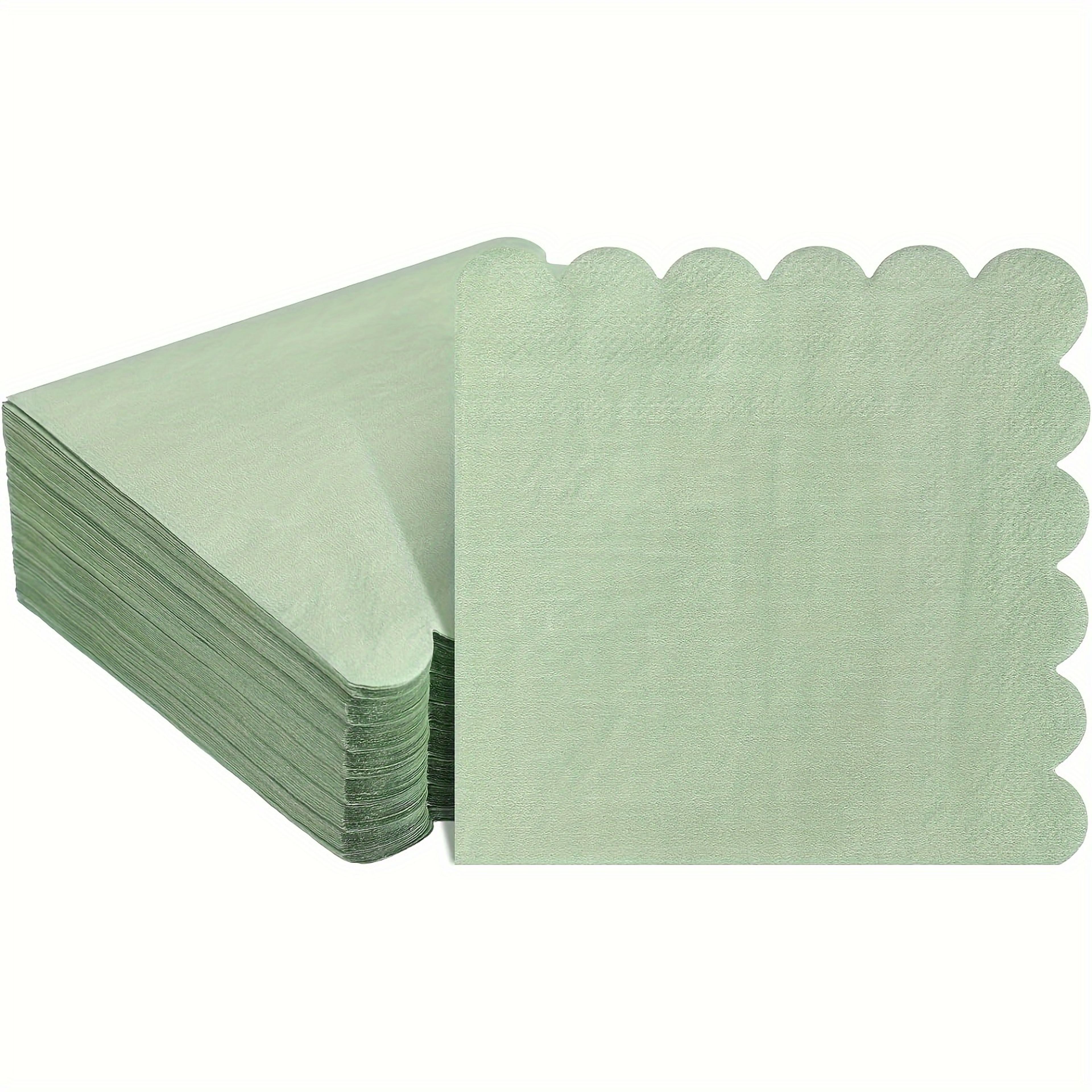 Green Paper Napkins For Wedding Table Party Dinner  Event Decor 0