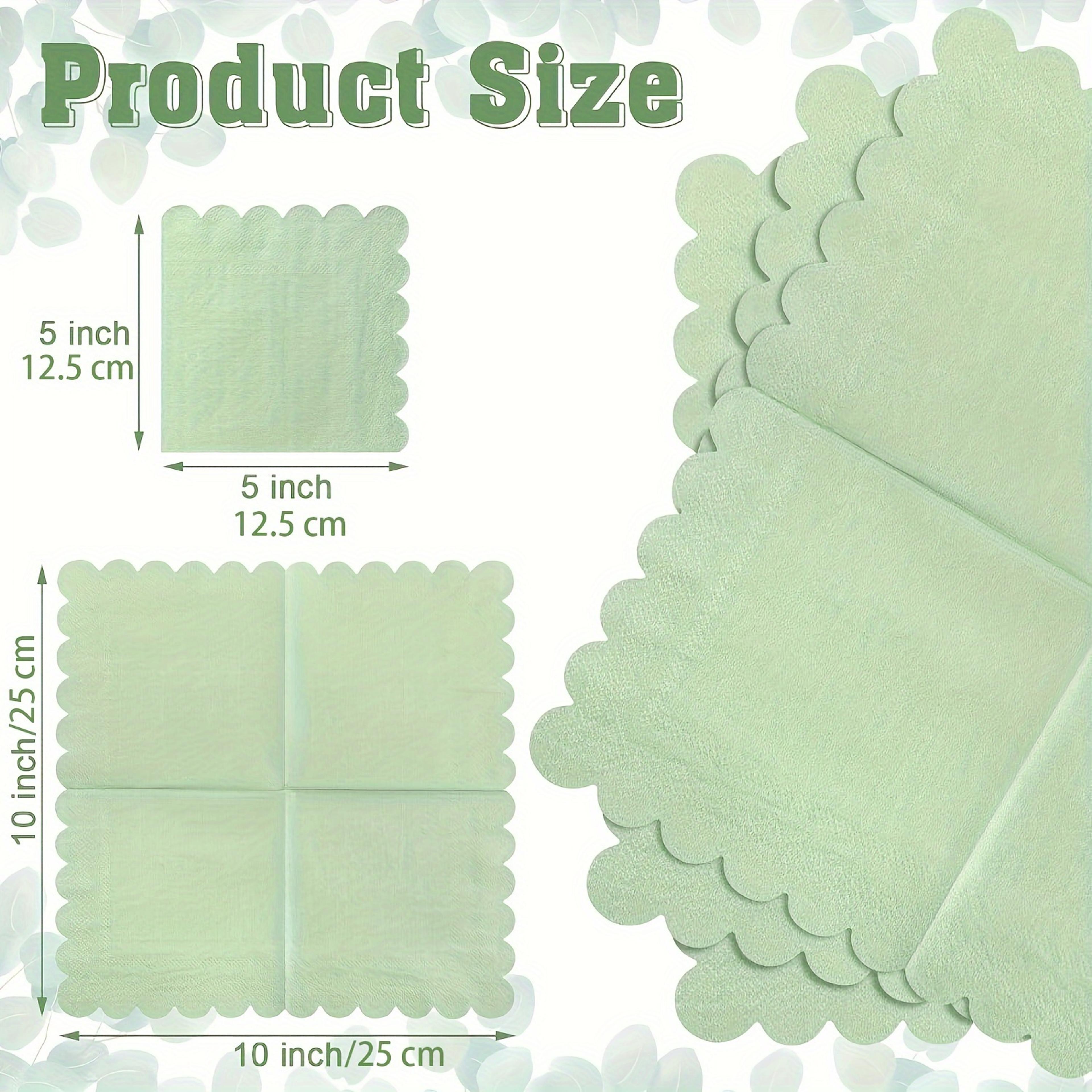 Green Paper Napkins For Wedding Table Party Dinner  Event Decor 5