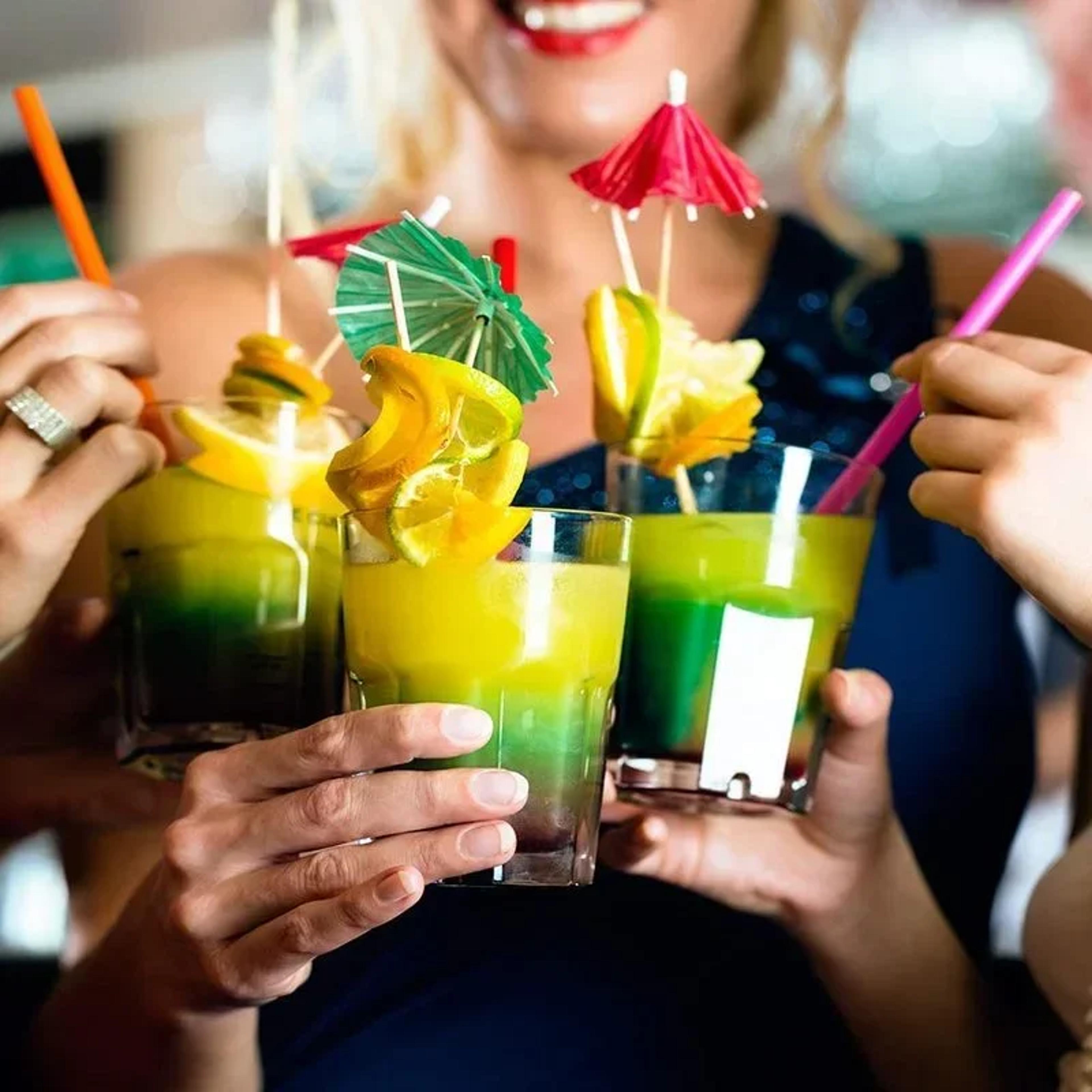 Multicolor Disposable Straws Flexible Plastic Drinking Straws For Parties And Milk Tea 3