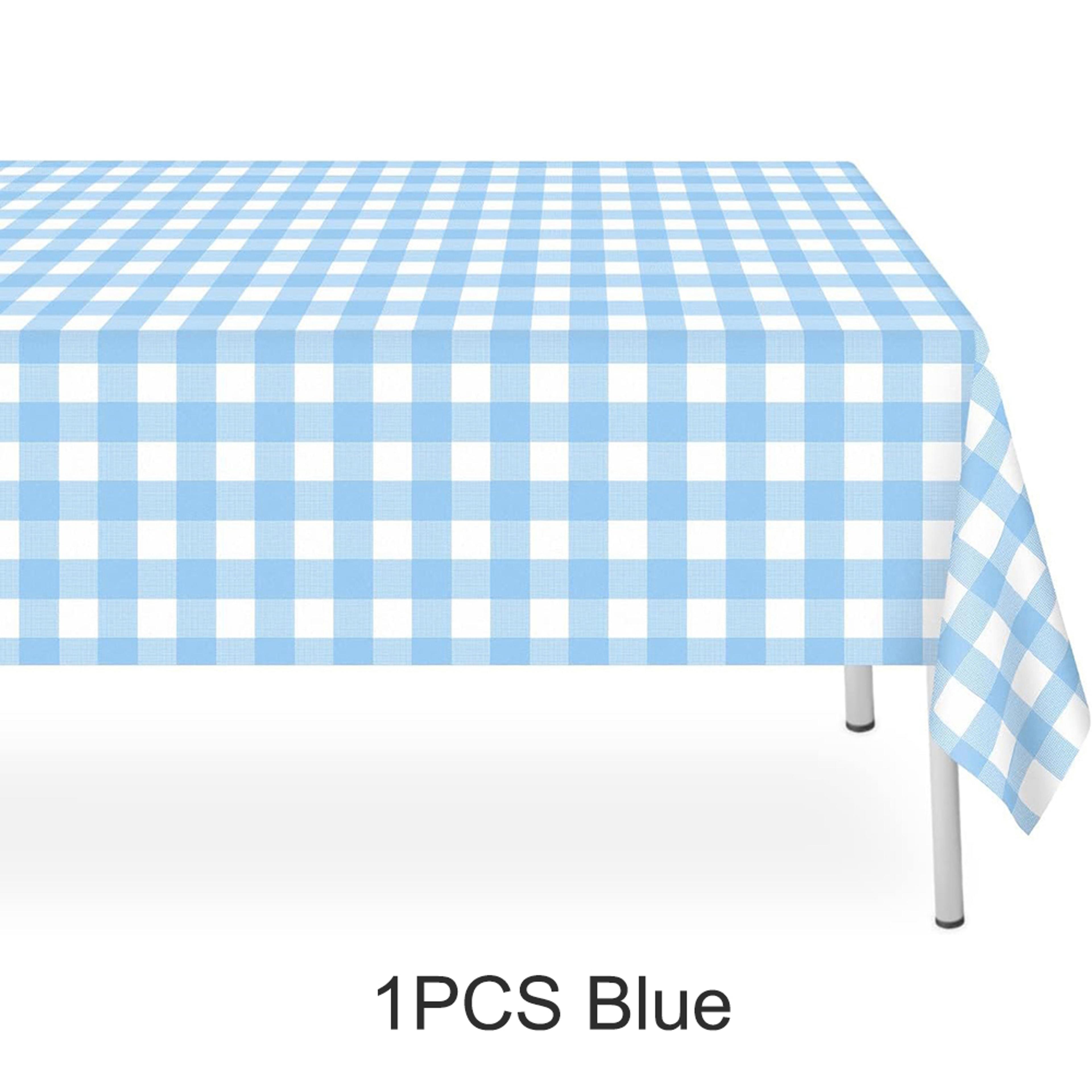 Premium Disposable Checkered Tablecloth Plastic Party Table Cover  Picnic Decor 8