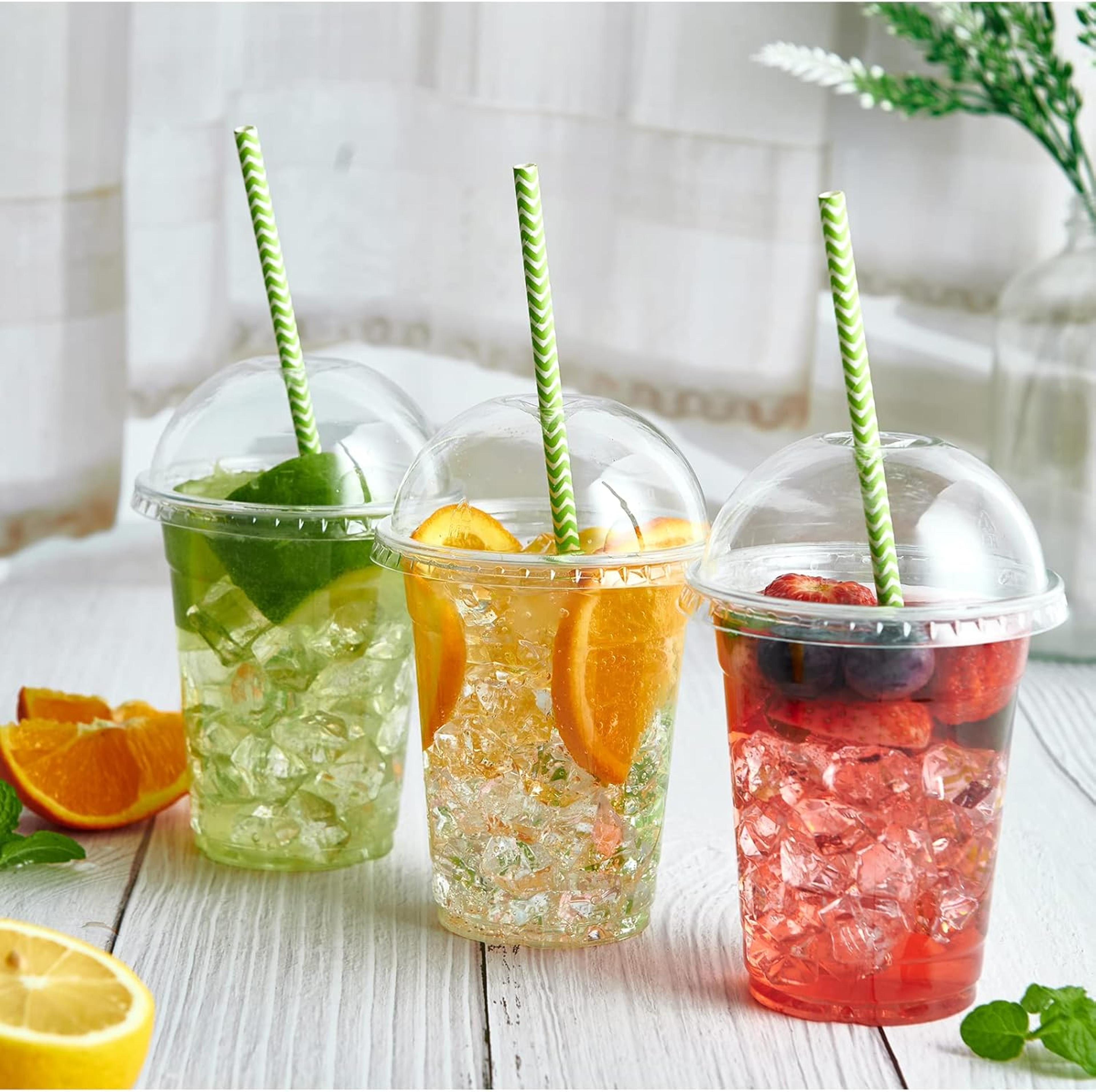 Clear Plastic Fruit Cups With Dome Lids For Parfaits 5