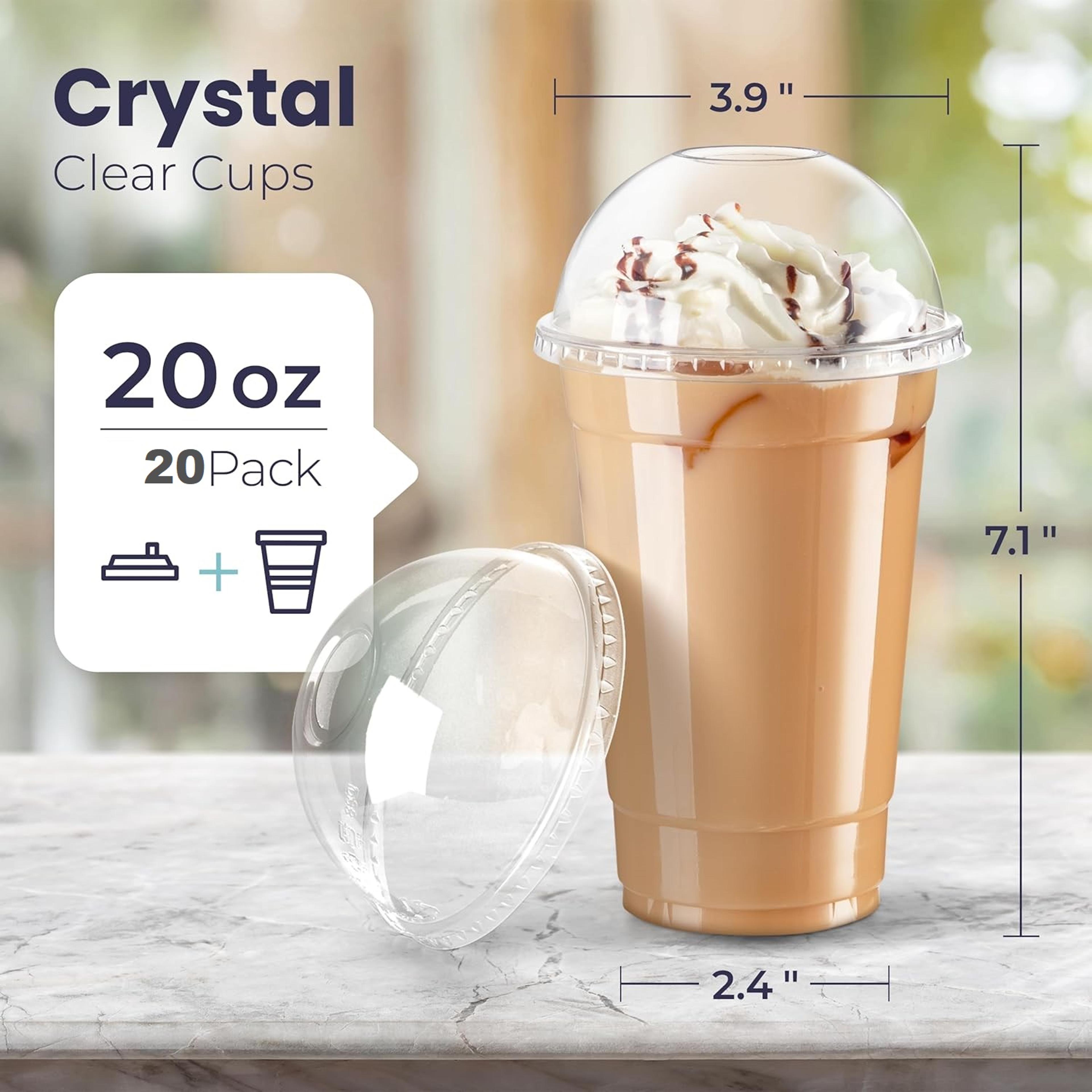 Clear Plastic Fruit Cups With Dome Lids For Parfaits 8