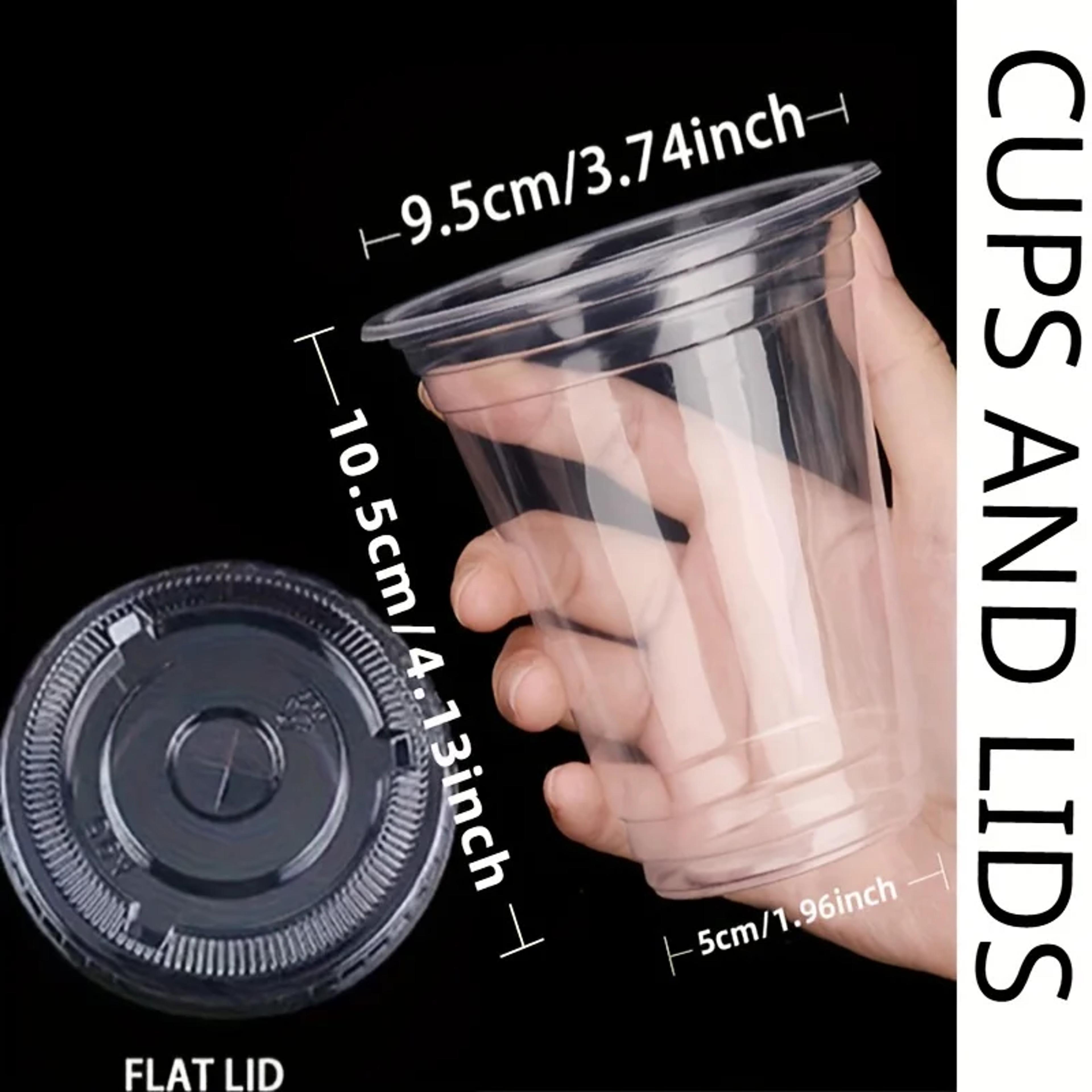 Clear Plastic Cups With Lids And Straws For Iced Coffee 4