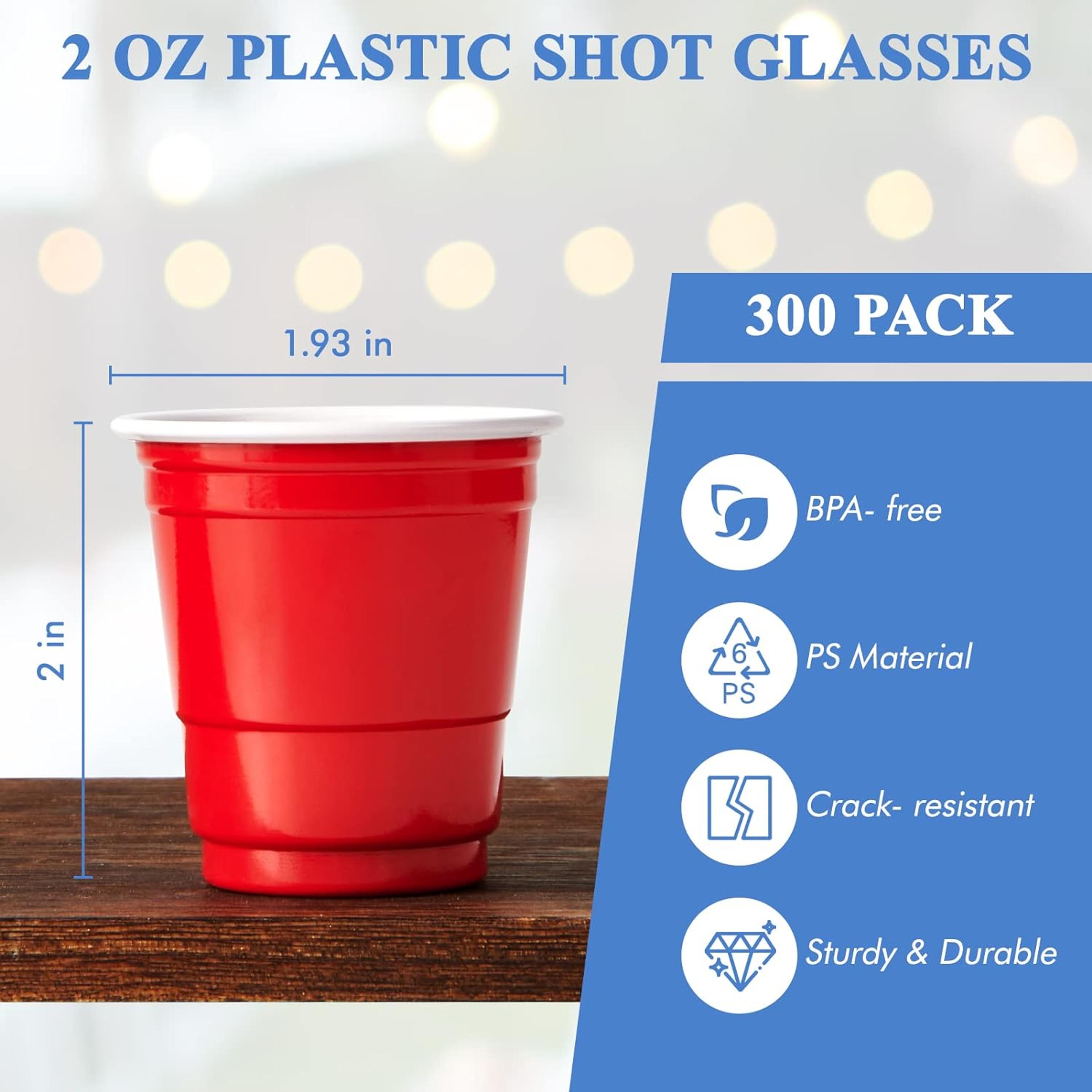 Premium Disposable Shot Glasses Mini Party Cups  Plastic Shot Cups 0