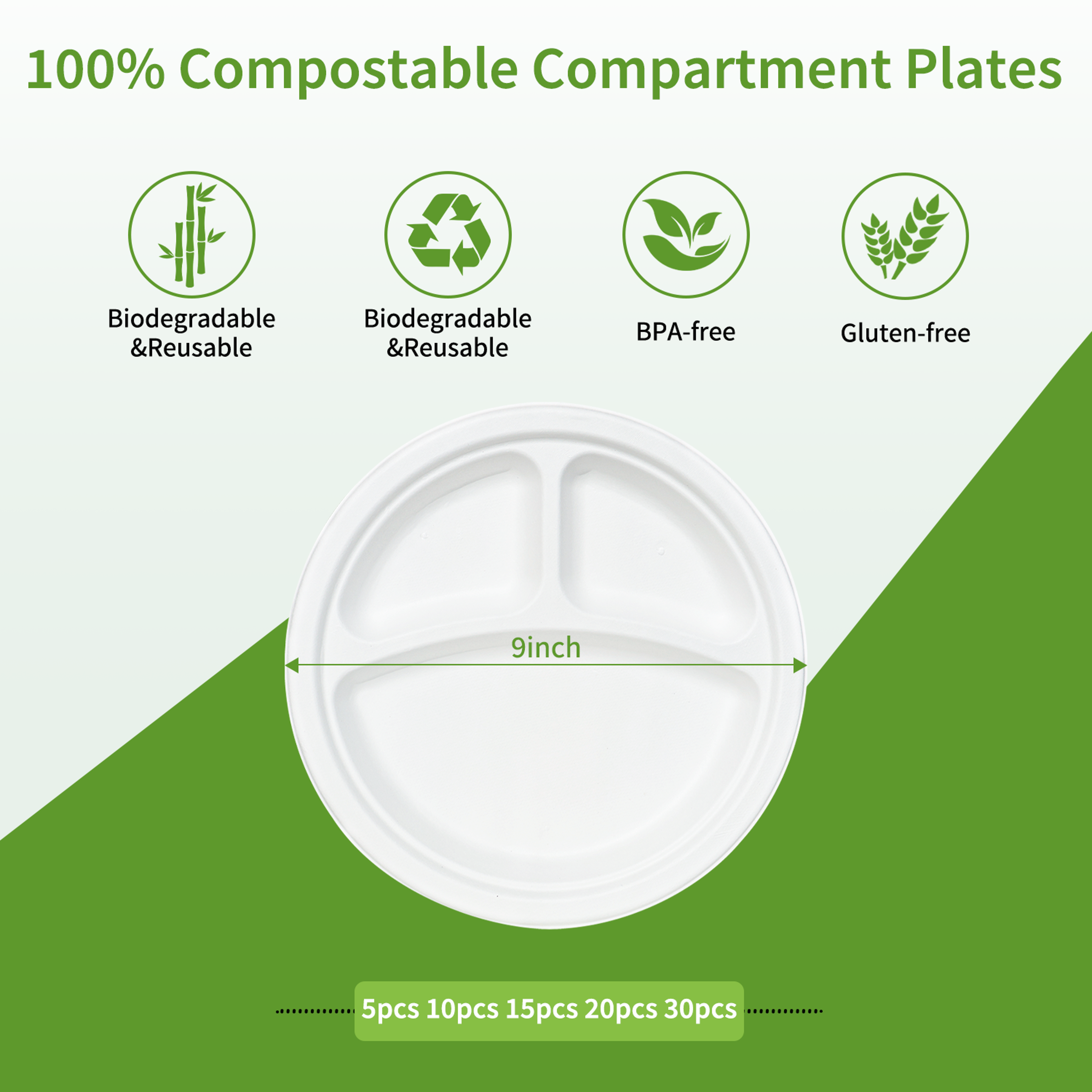 Premium Eid Mubarak Paper Plates Ramadan Disposable Plates For Party  Festive Tableware 1