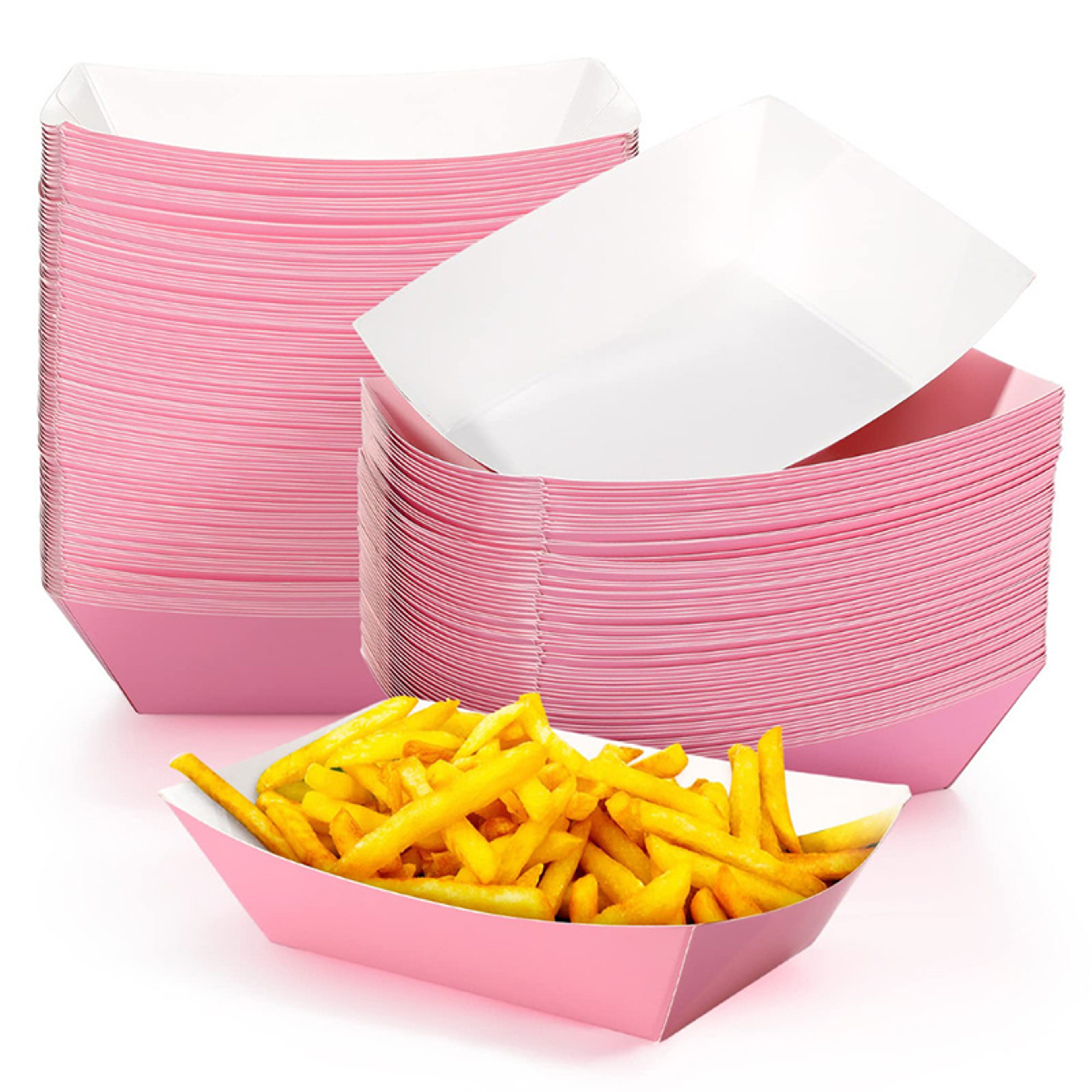 Colorful Disposable Paper Food Boat Trays For Parties And Snacks 2