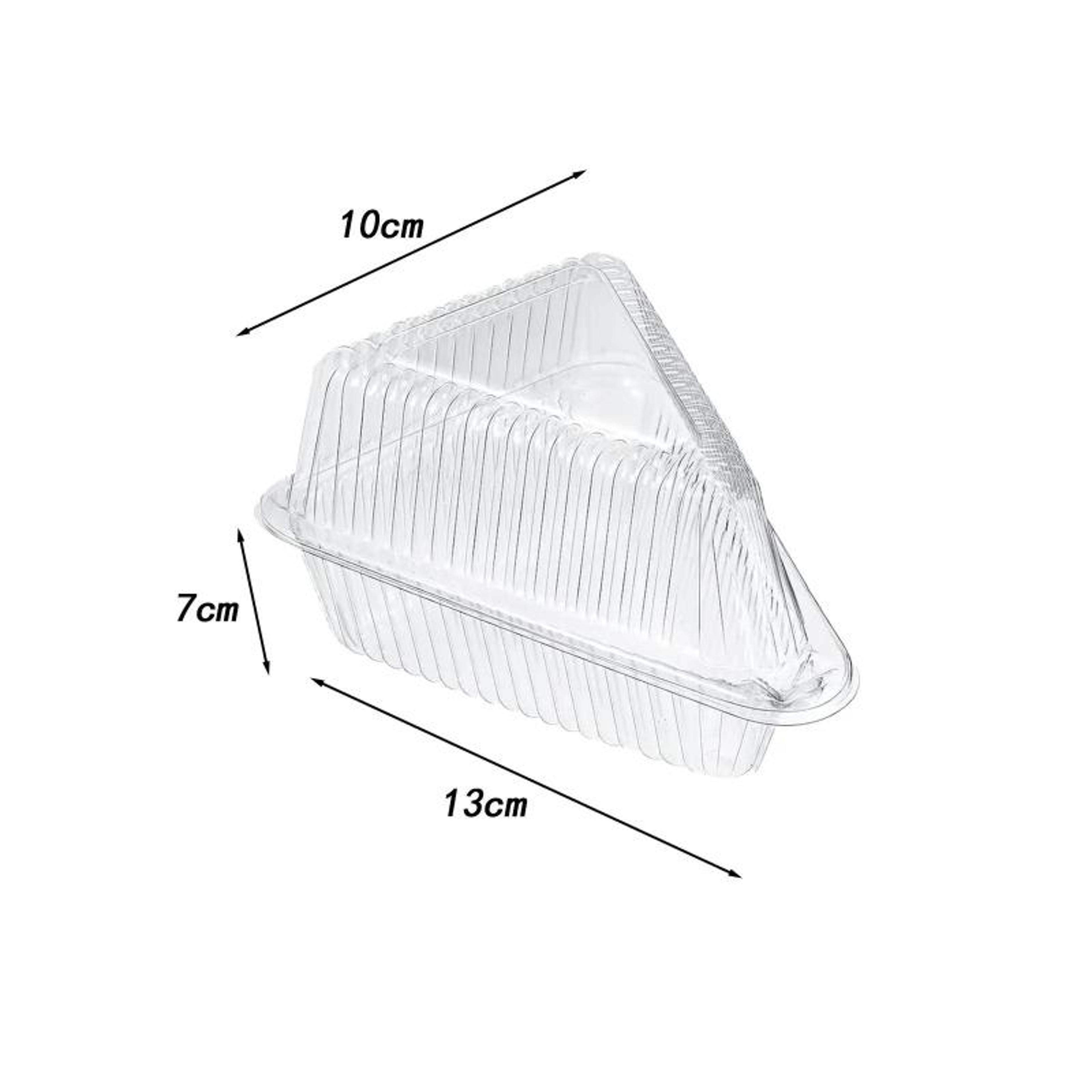Premium Triangle Cake Slice Boxes Clear Plastic Cake Slice Containers 4