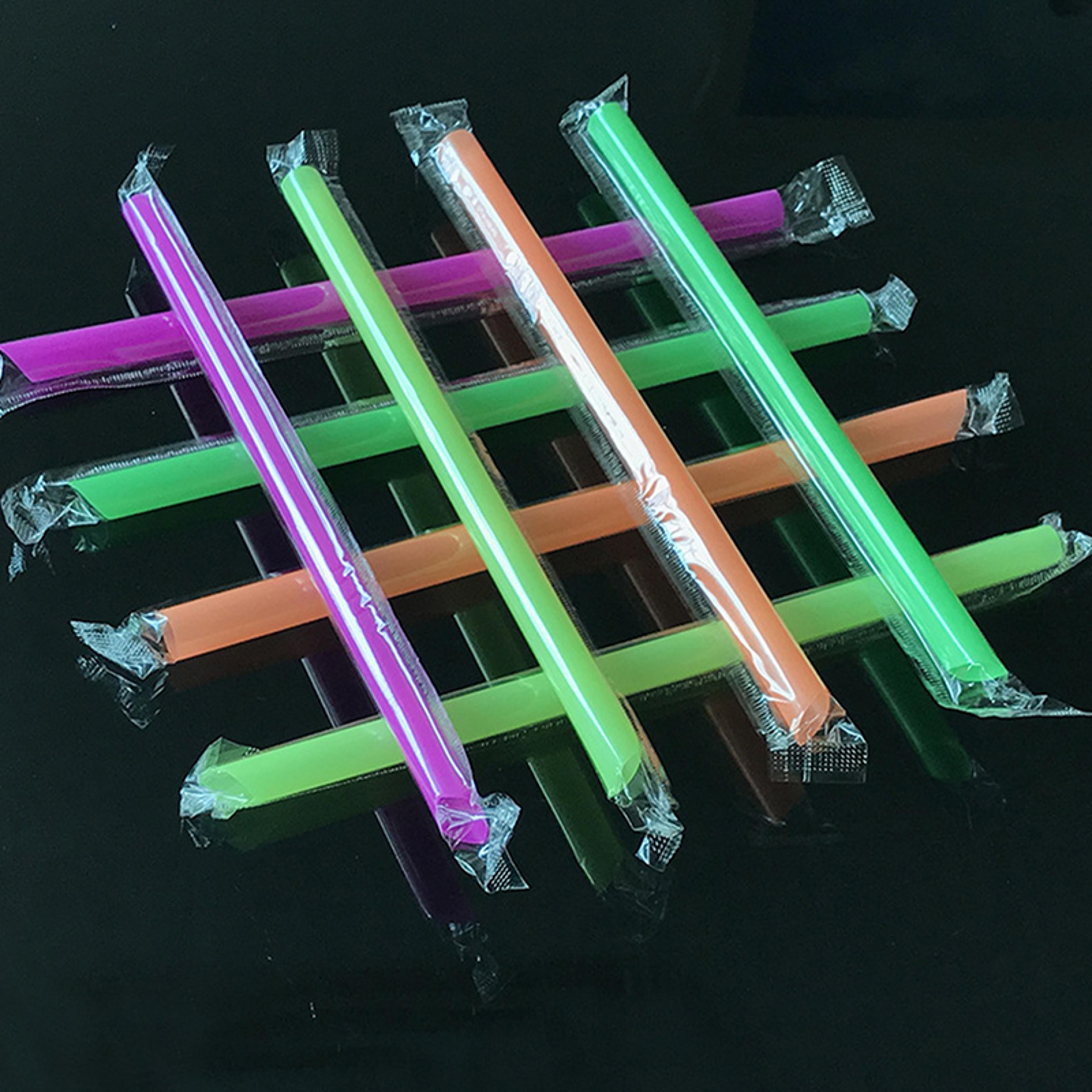 Wide Bubble Tea  Boba Smoothie Straws Plastic Drinking Straws 2