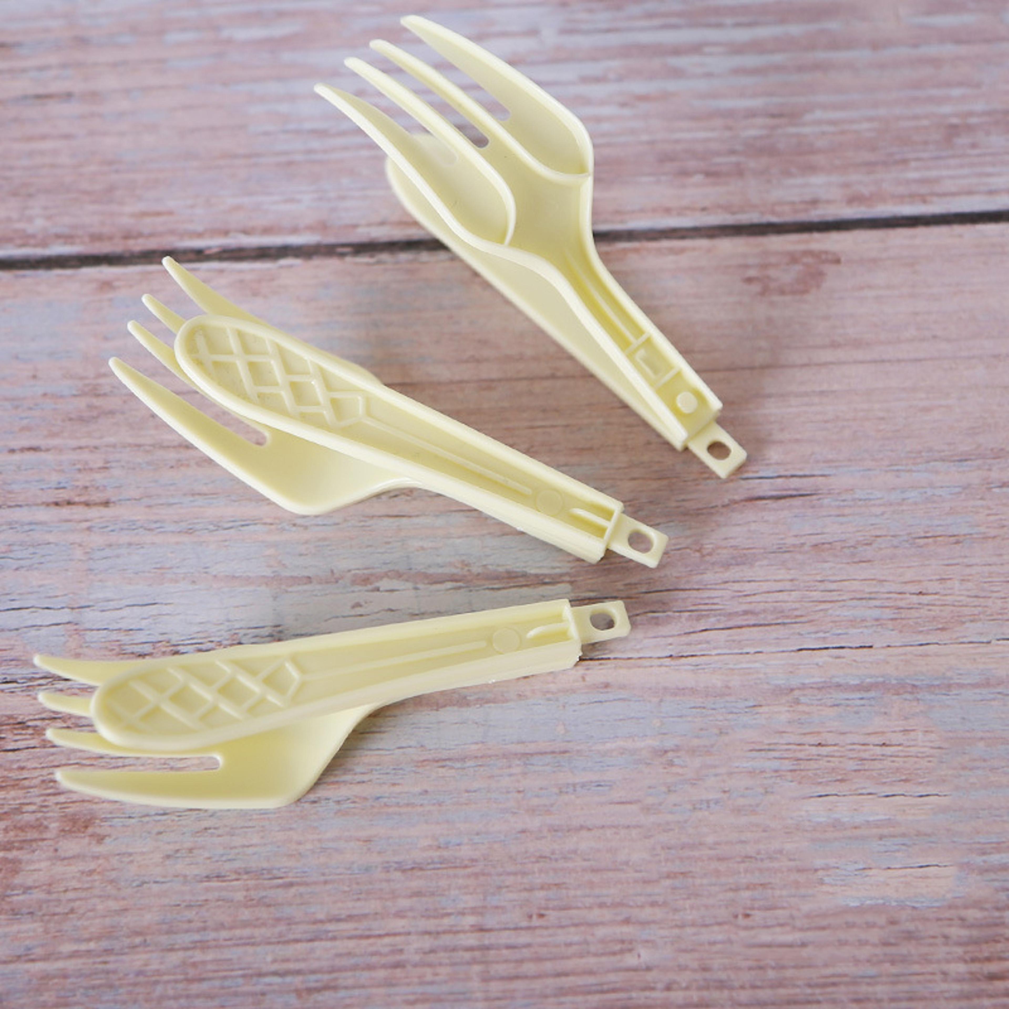 Compact Foldable Tableware  Portable Disposable Cutlery Set For Outdoor 0