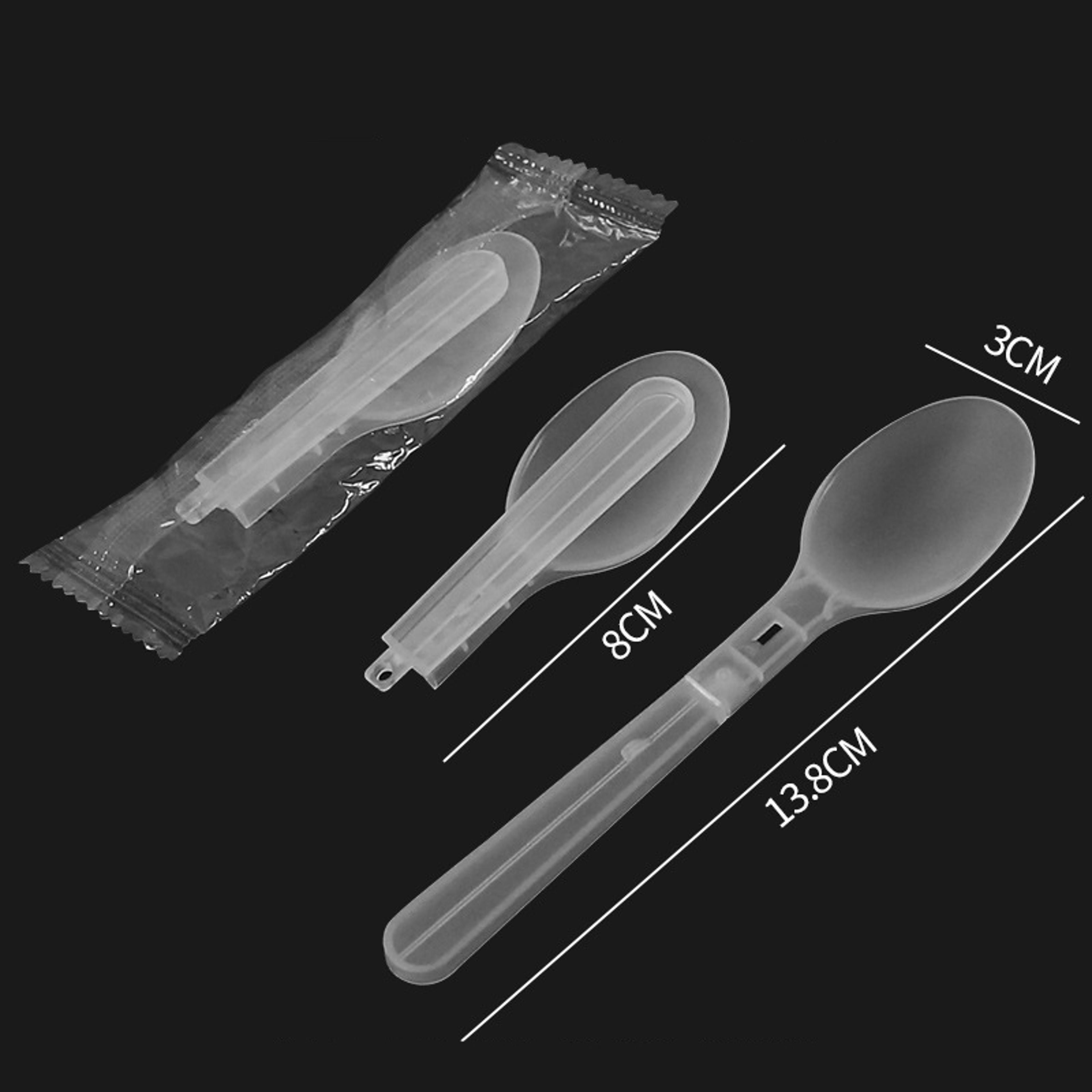Compact Foldable Tableware  Portable Disposable Cutlery Set For Outdoor 4