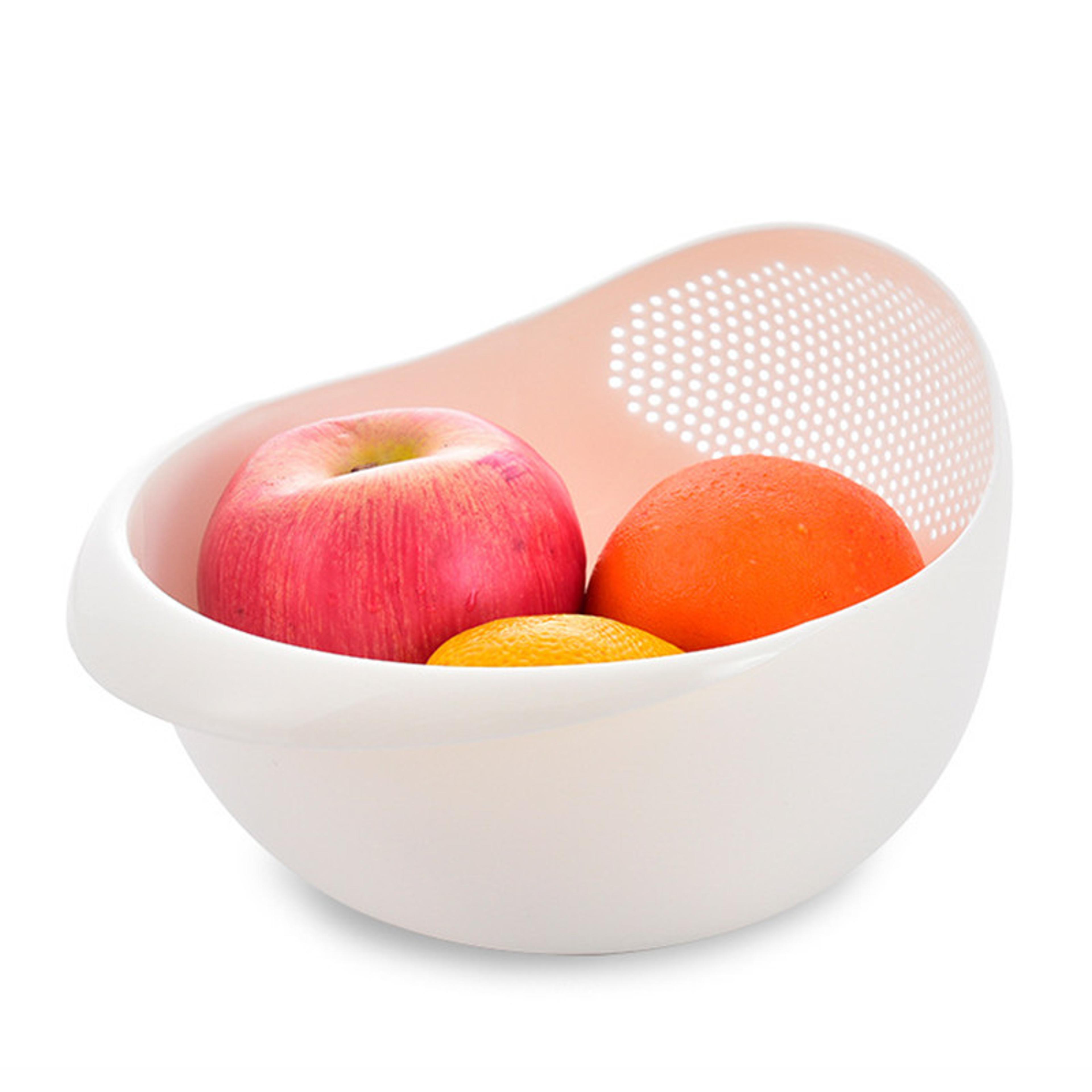 Premium Plastic Rice Strainer Colander  Kitchen Drain Basket With Handles 4